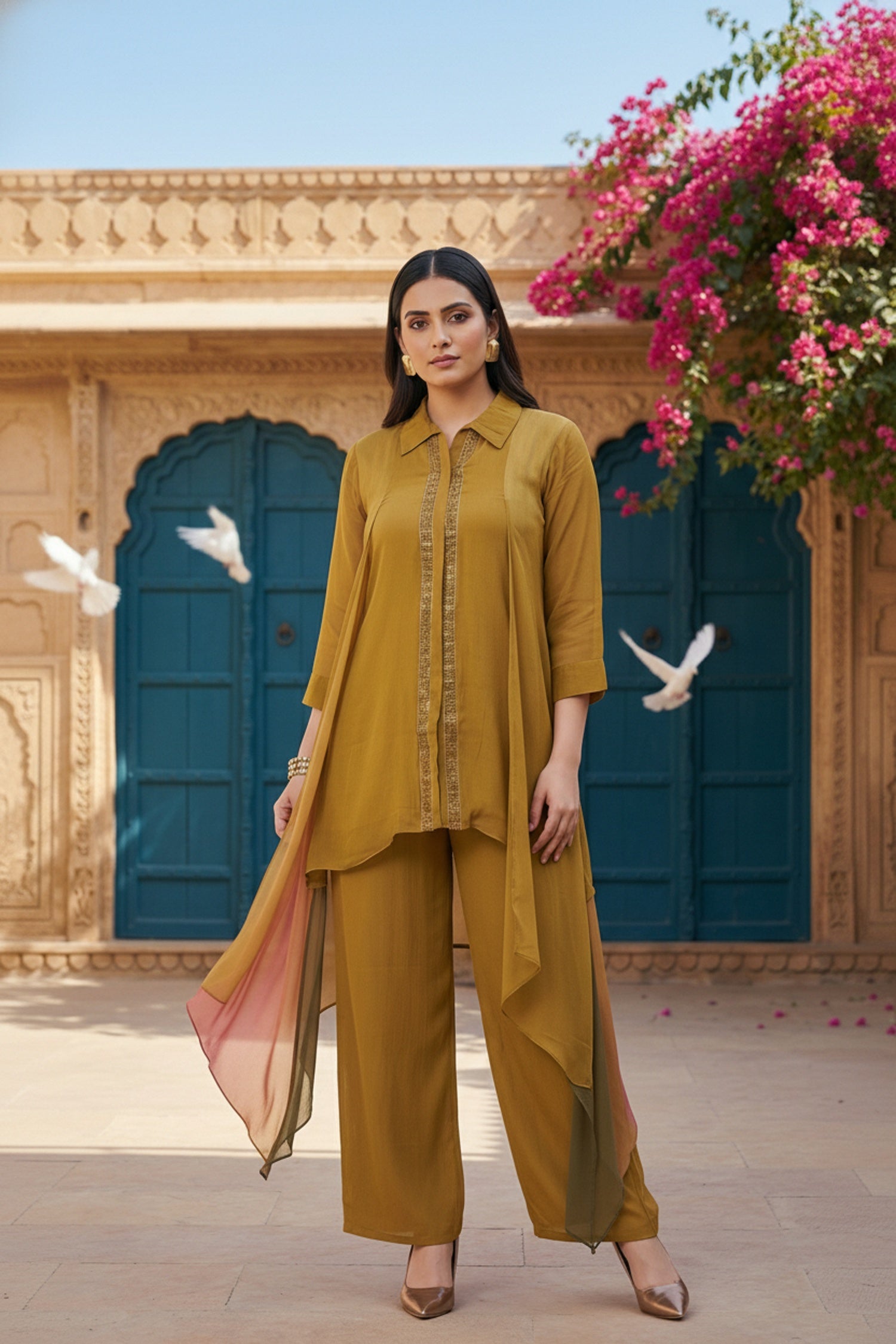 Chic Mustard Chinon Cord Set