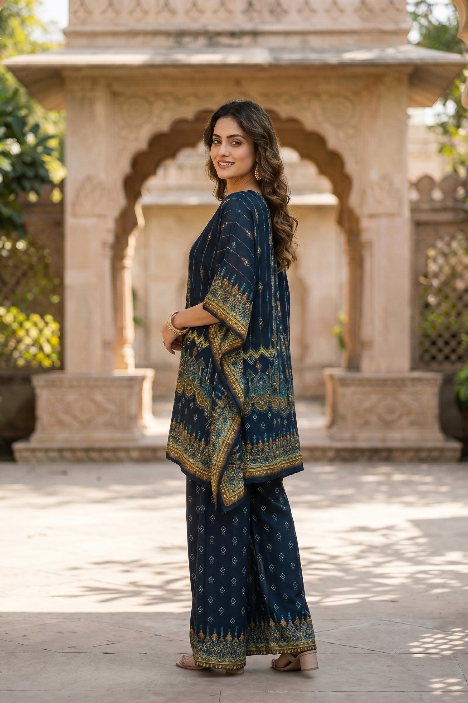 Chinon Slik Graceful Kaftan Cord set