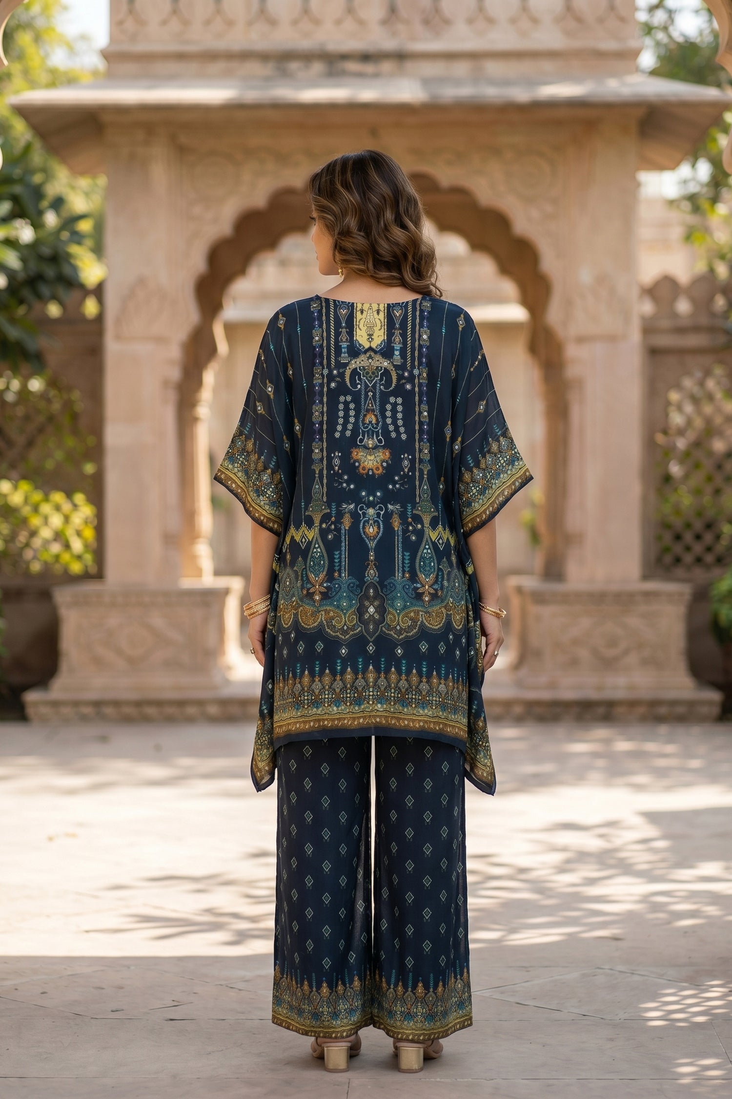 Chinon Slik Graceful Kaftan Cord set