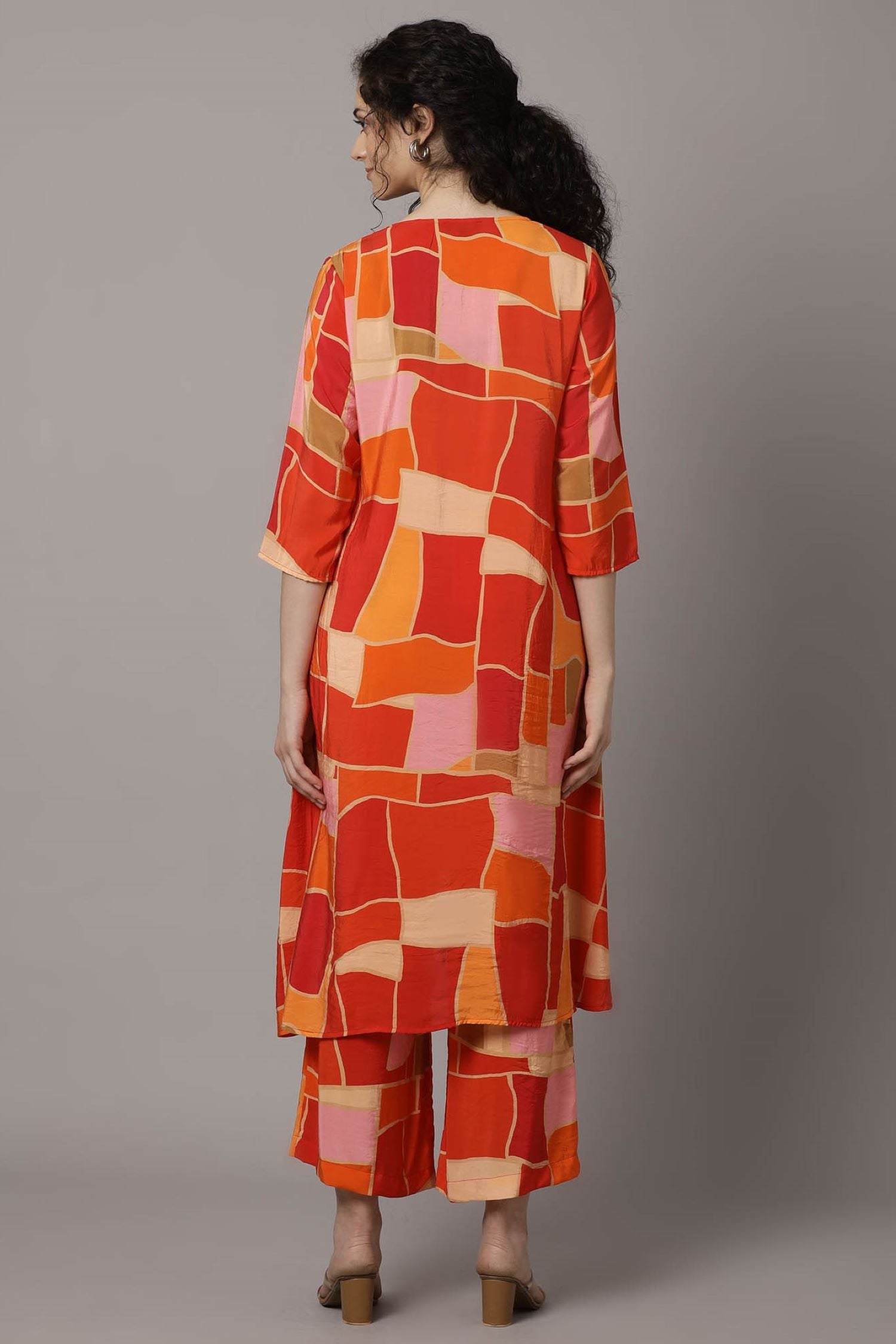 Orange Blaze High-Low Cord Set