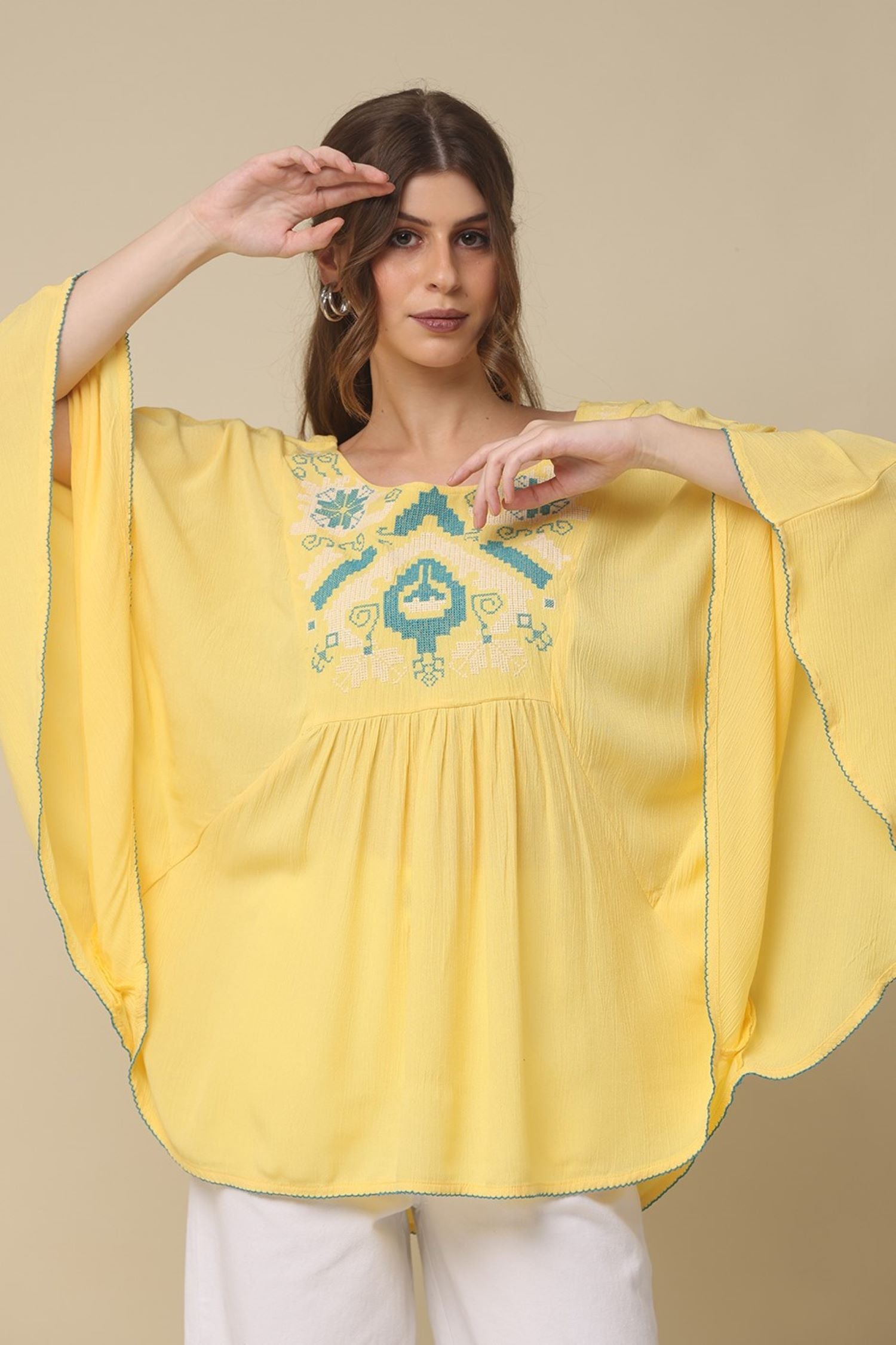 Freyaa Warm Breeze Relaxed Yellow Top