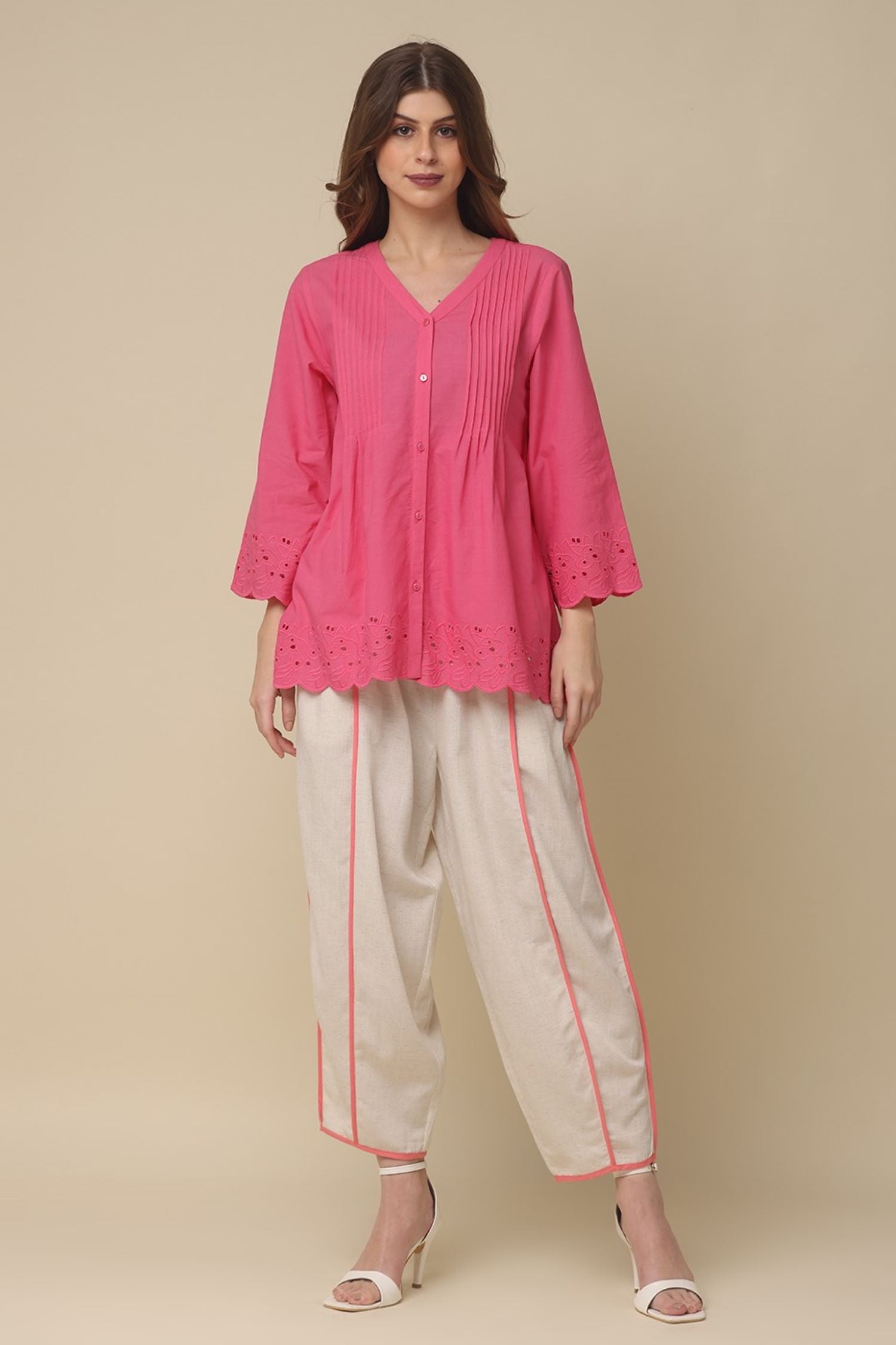 Pretty in Pink Cotton Top