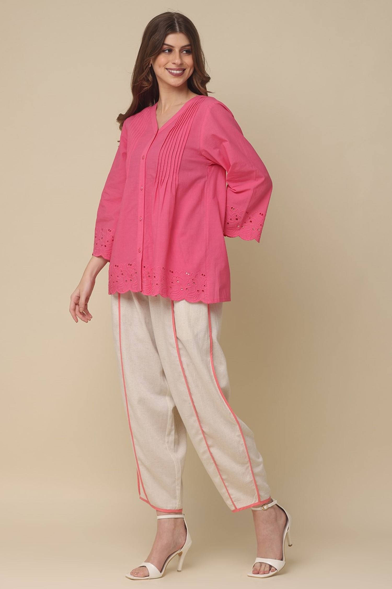 Pretty in Pink Cotton Top