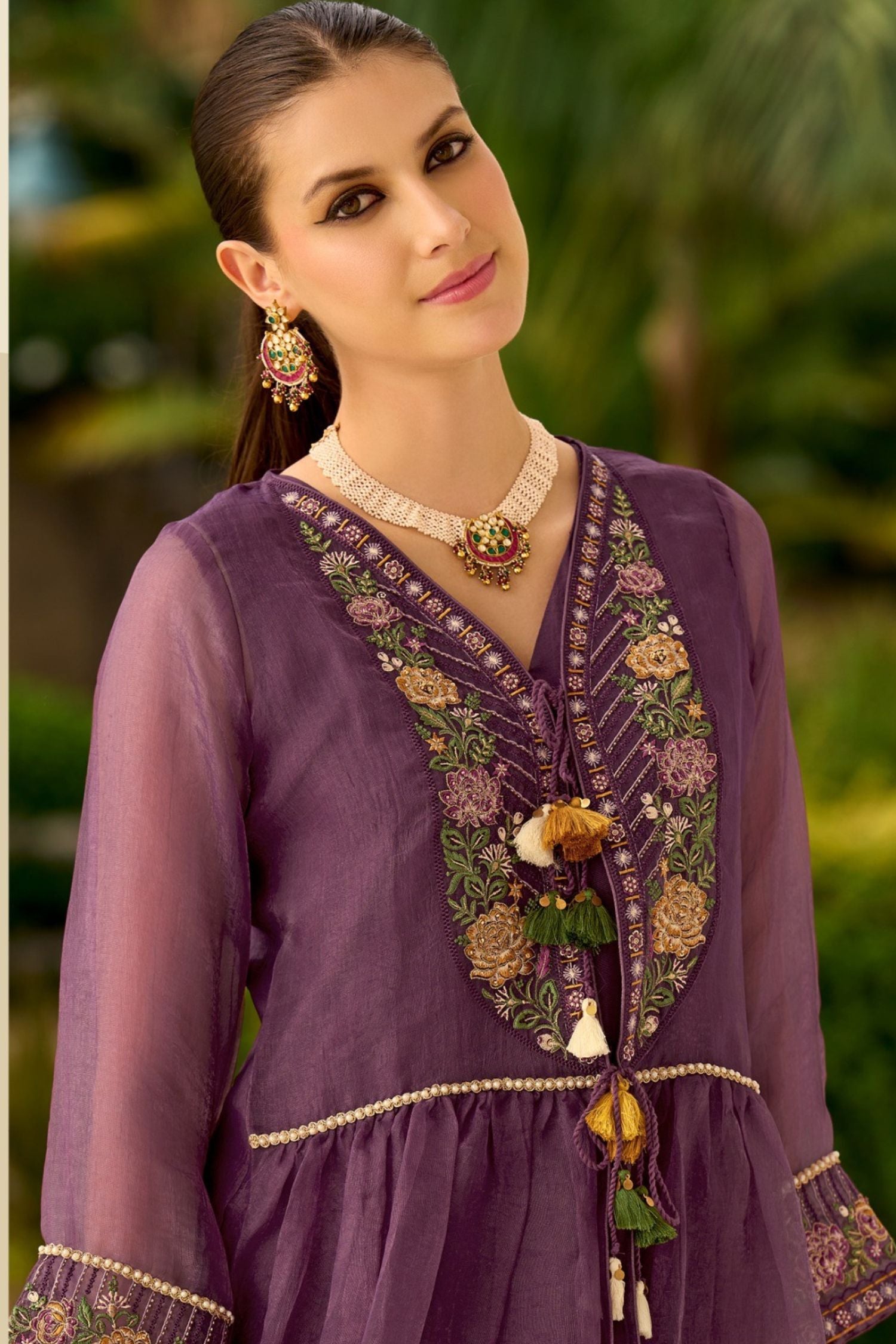 Signature Pure Organza Collection – Embroidered Perfection with Handcrafted Charm