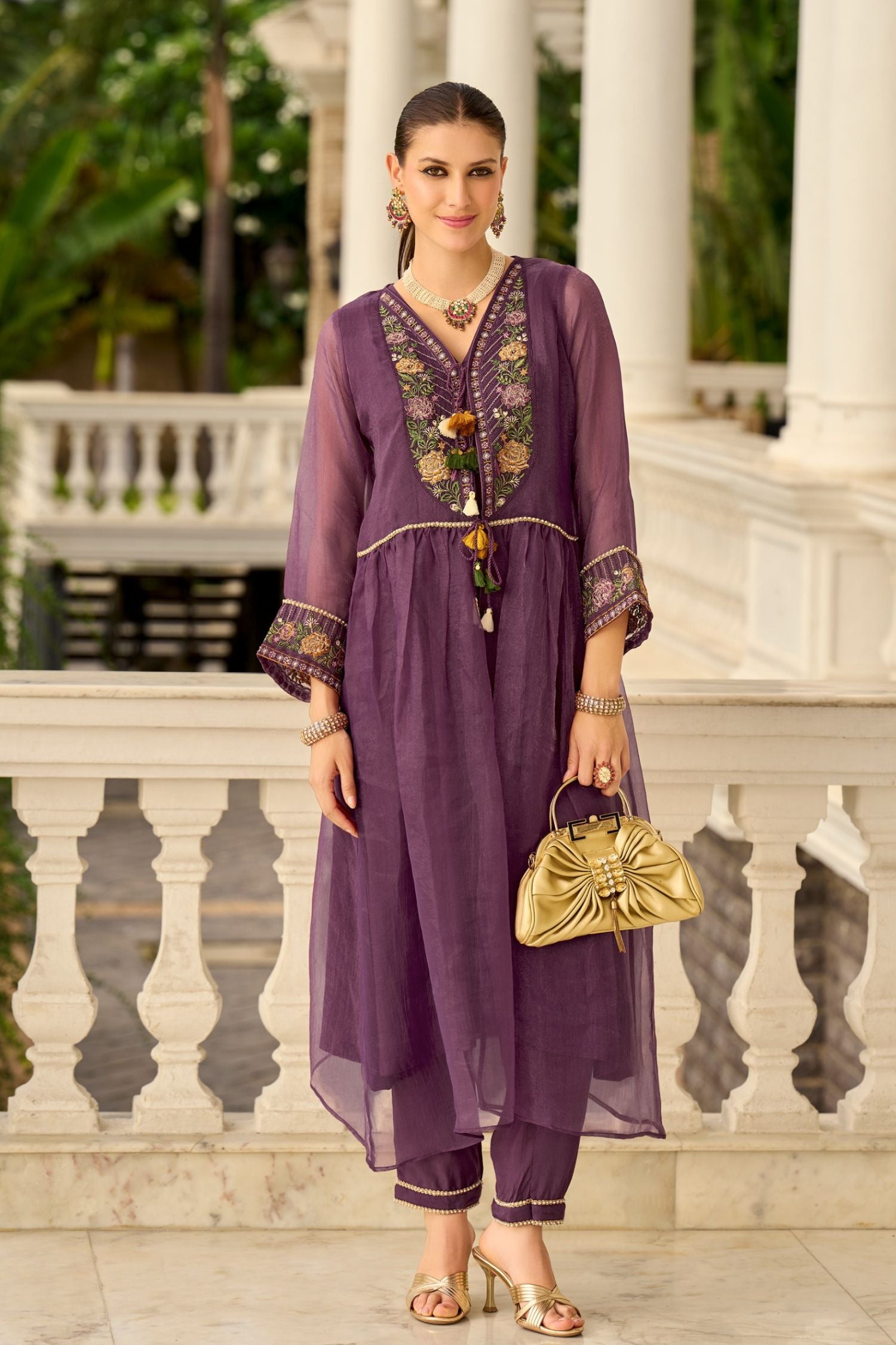 Signature Pure Organza Collection – Embroidered Perfection with Handcrafted Charm
