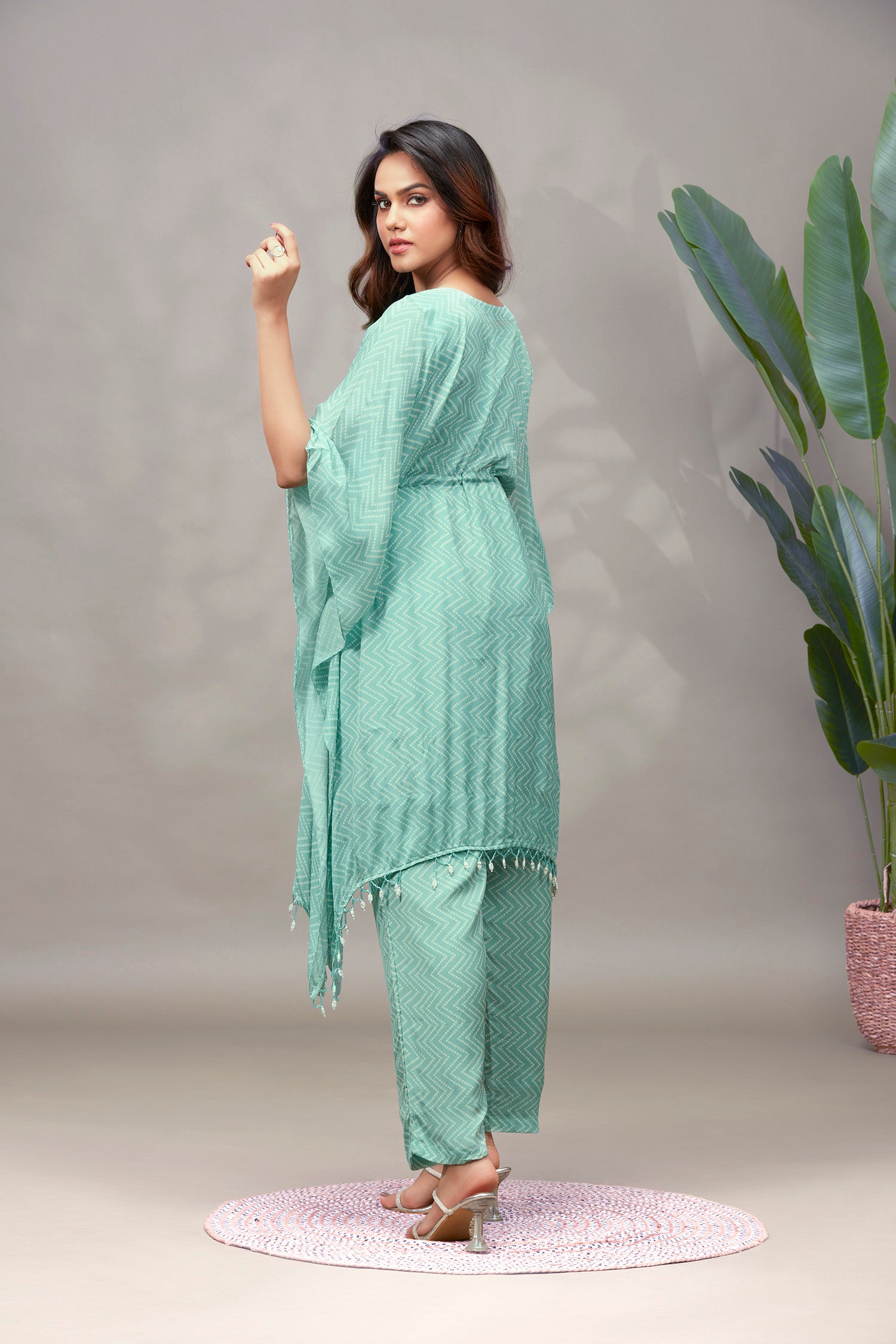 Lehariya Kaftan Co-ord Set