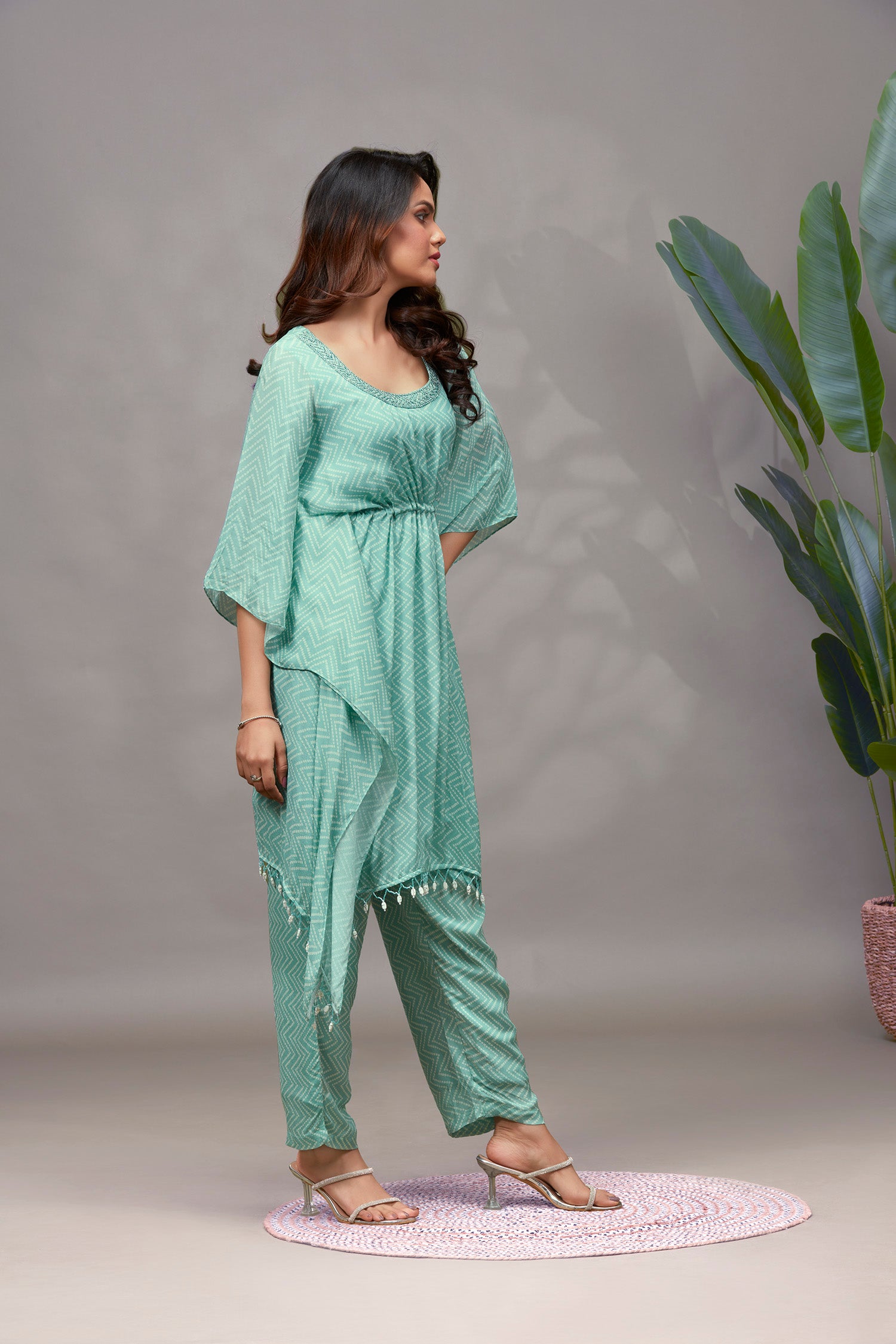 Lehariya Kaftan Co-ord Set