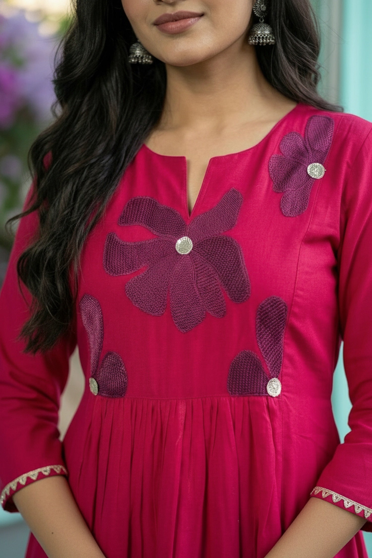 Pink Floral Cotton Co-ord Set
