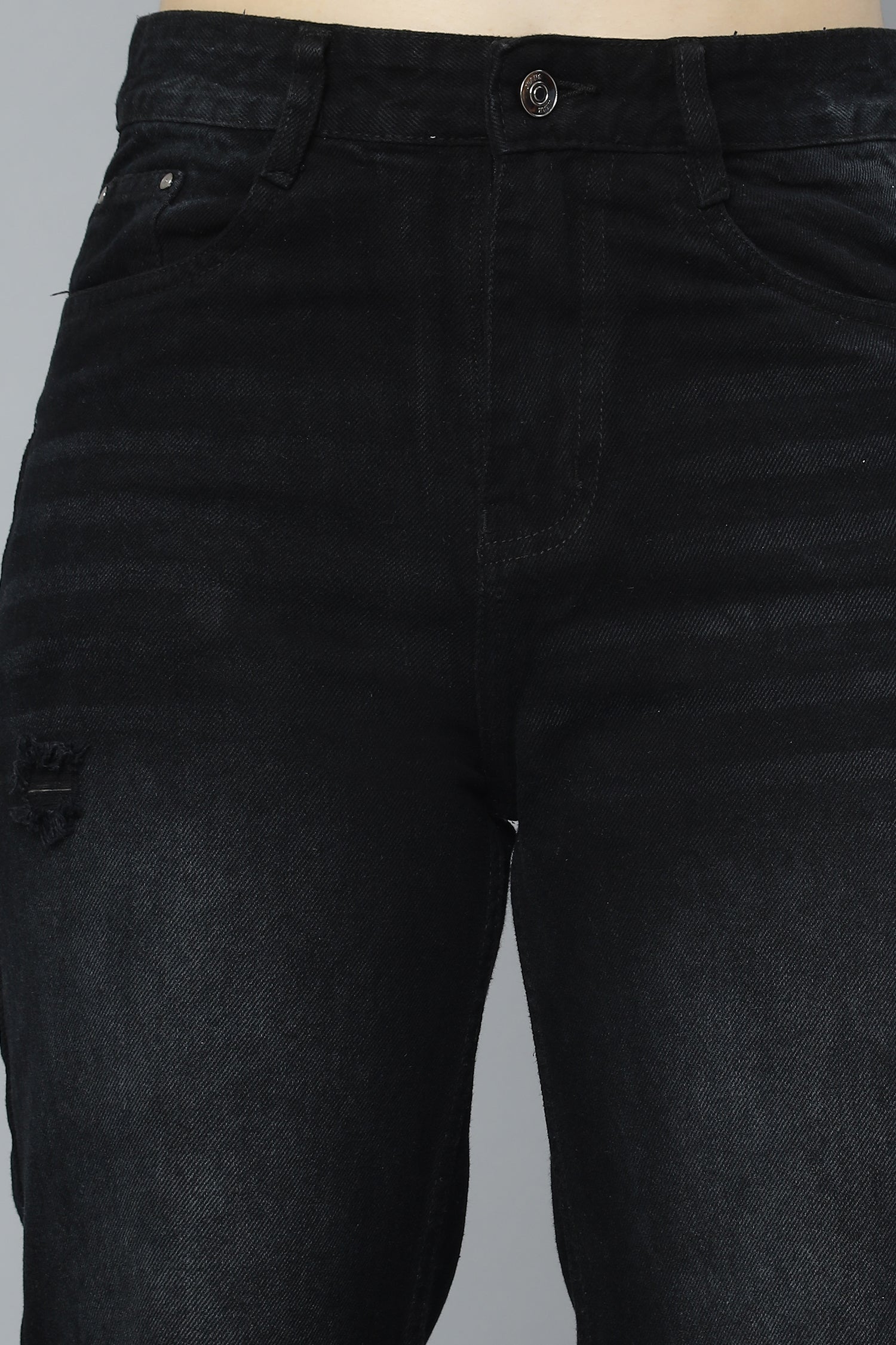 Ripped Rebel Black Jeans
