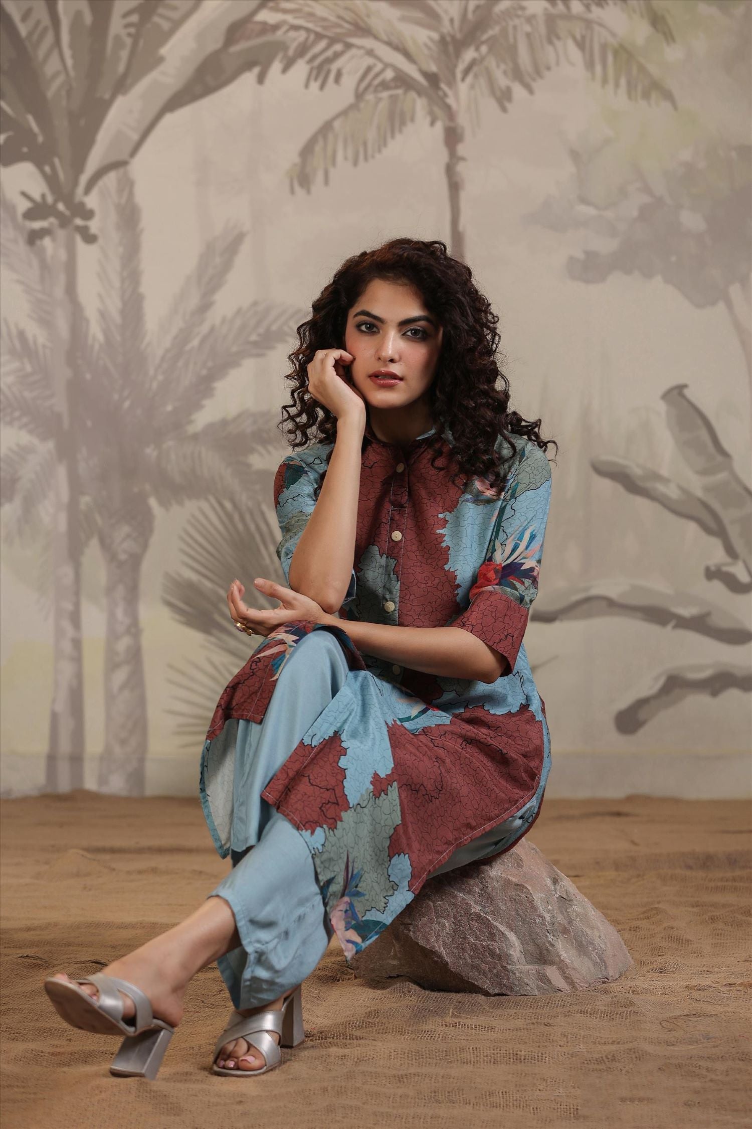 Floral Dream Printed Cotton Cord Set