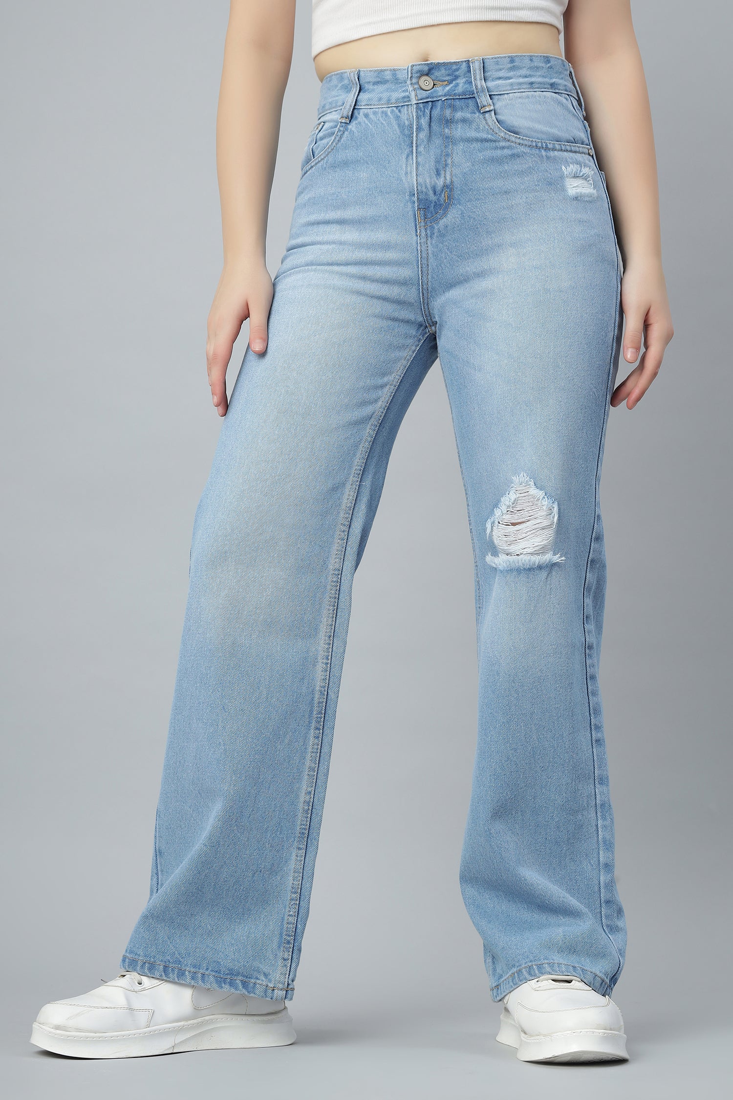 Side Ripped Street Denim