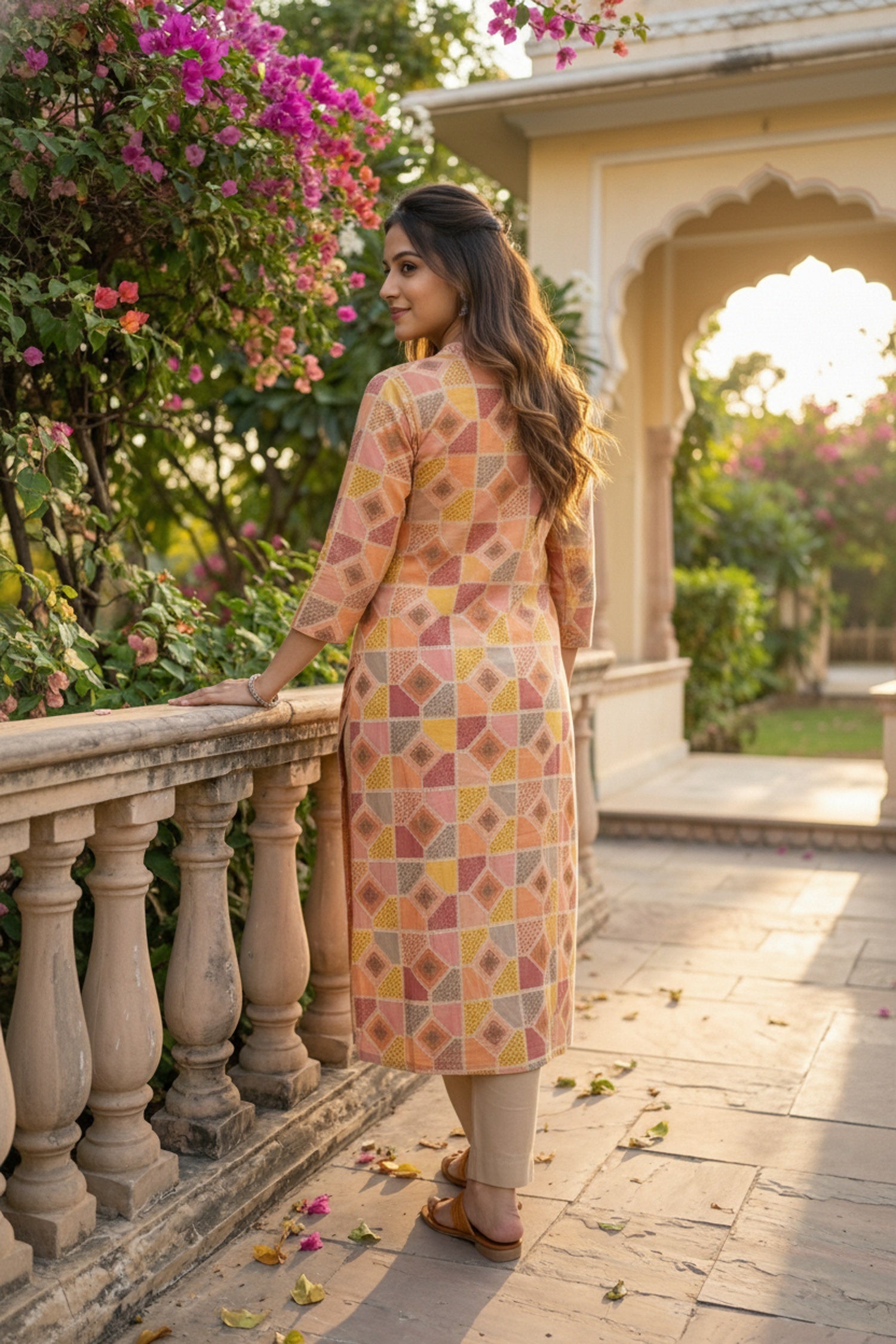 Minimal Charm Multicolor Kurti