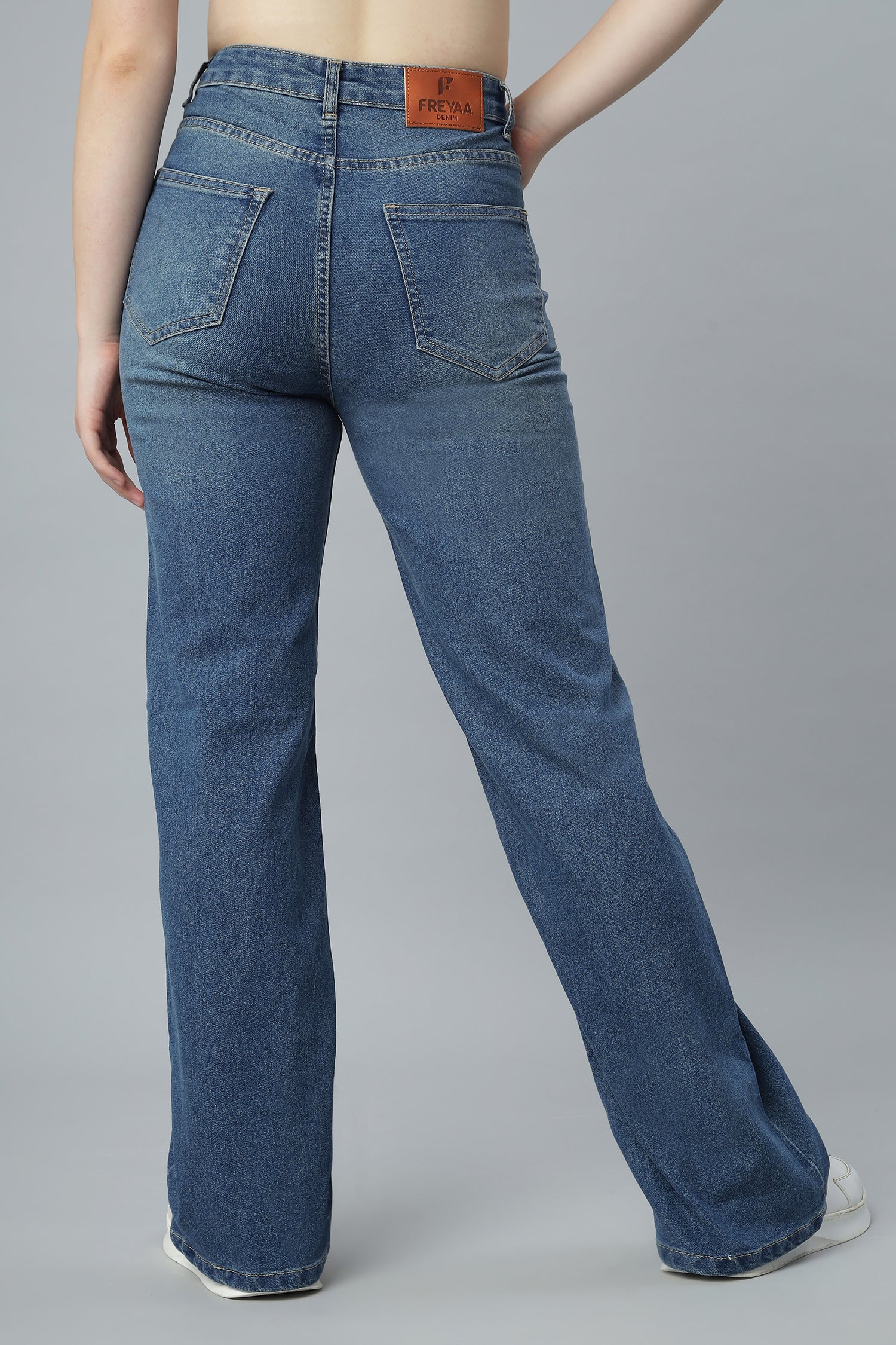 Straight Cut Blue Denim