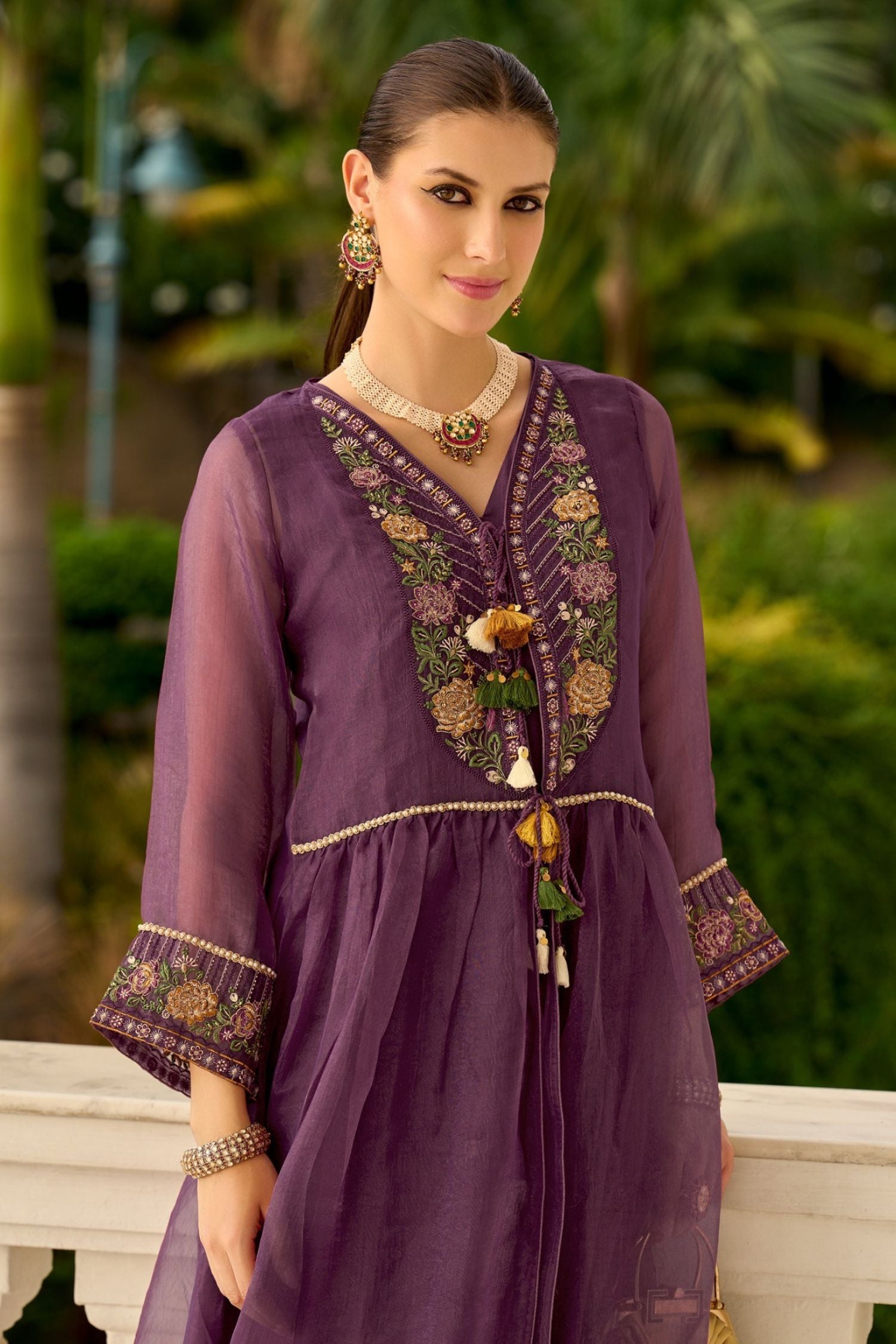Signature Pure Organza Collection – Embroidered Perfection with Handcrafted Charm