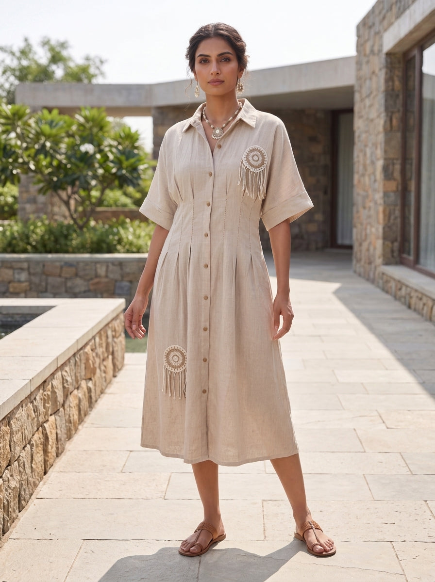 woman boho pleated dress Beige Jute emerald green convertible dress Size Length Chest Small Style Guide | Why Select Jacket Size:EU52/US42