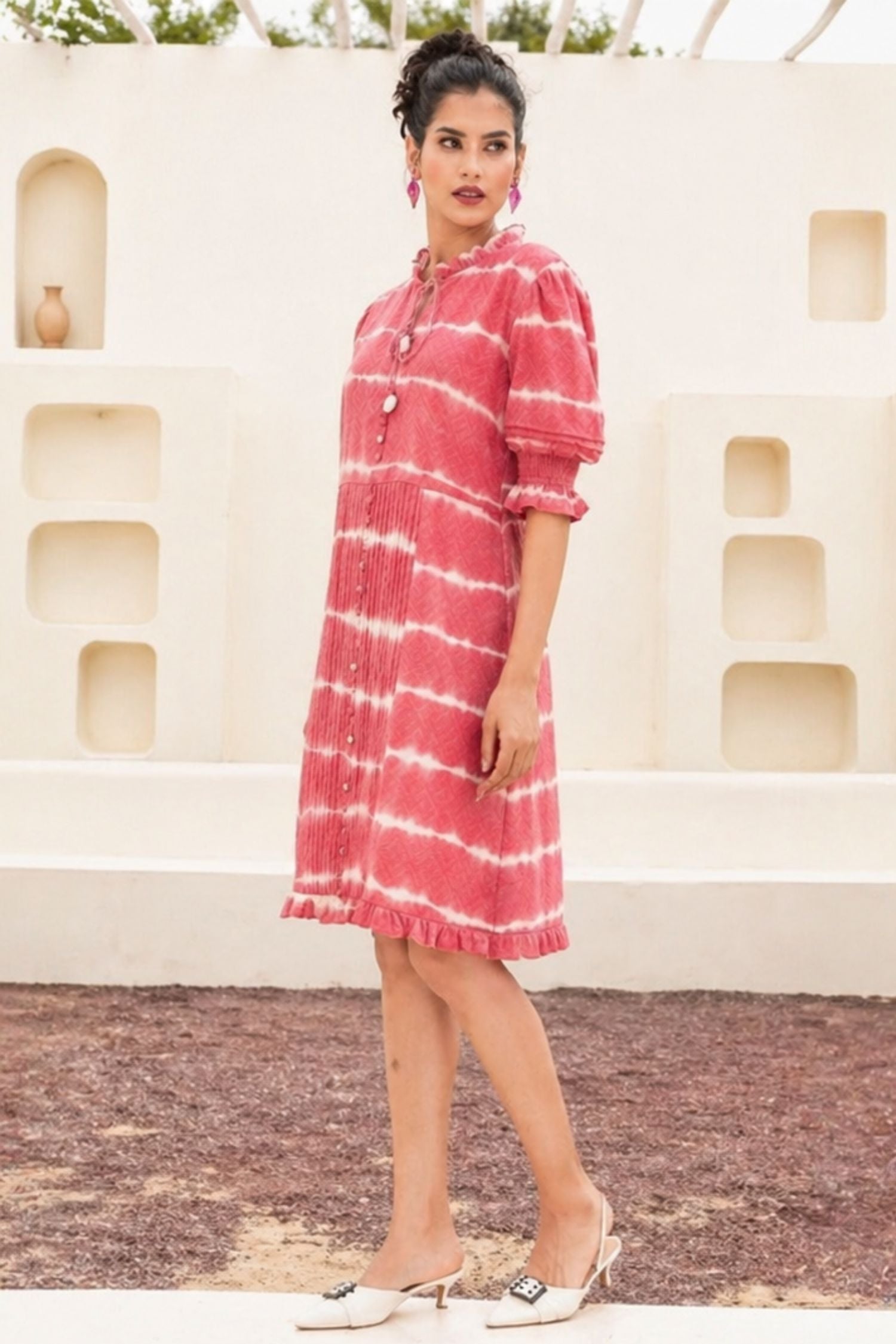 Freyaa Tie-Dye Pink Bliss Dress