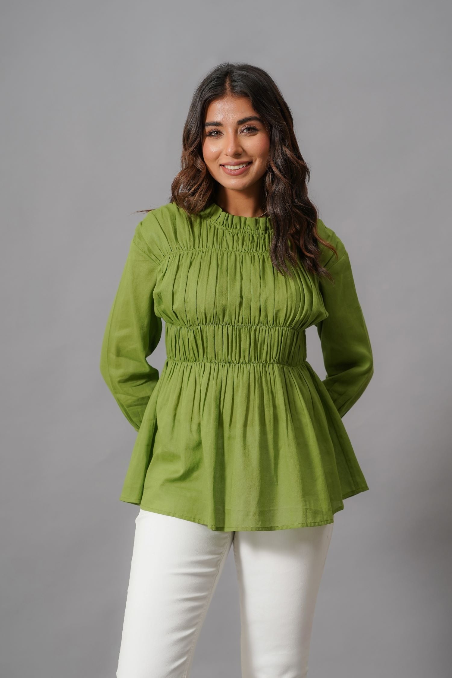 Fresh Green Comfort Cotton Top