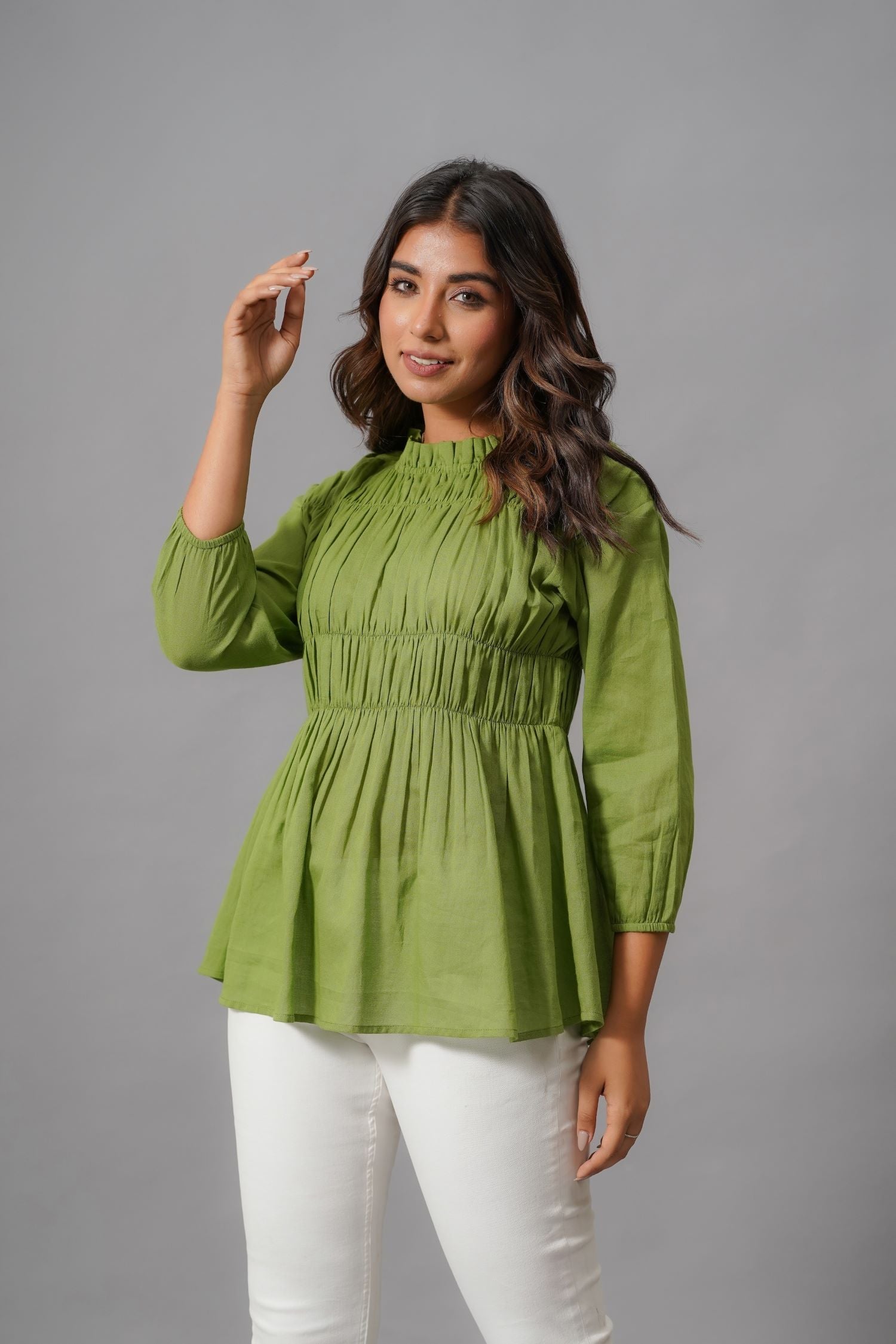 Fresh Green Comfort Cotton Top