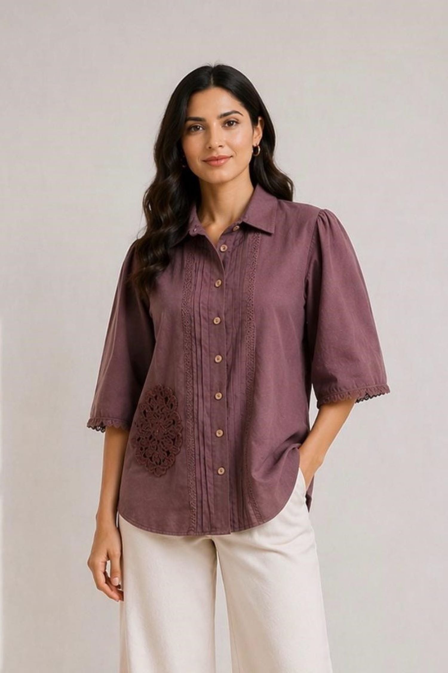 Oversized Fit Cotton Shirt
