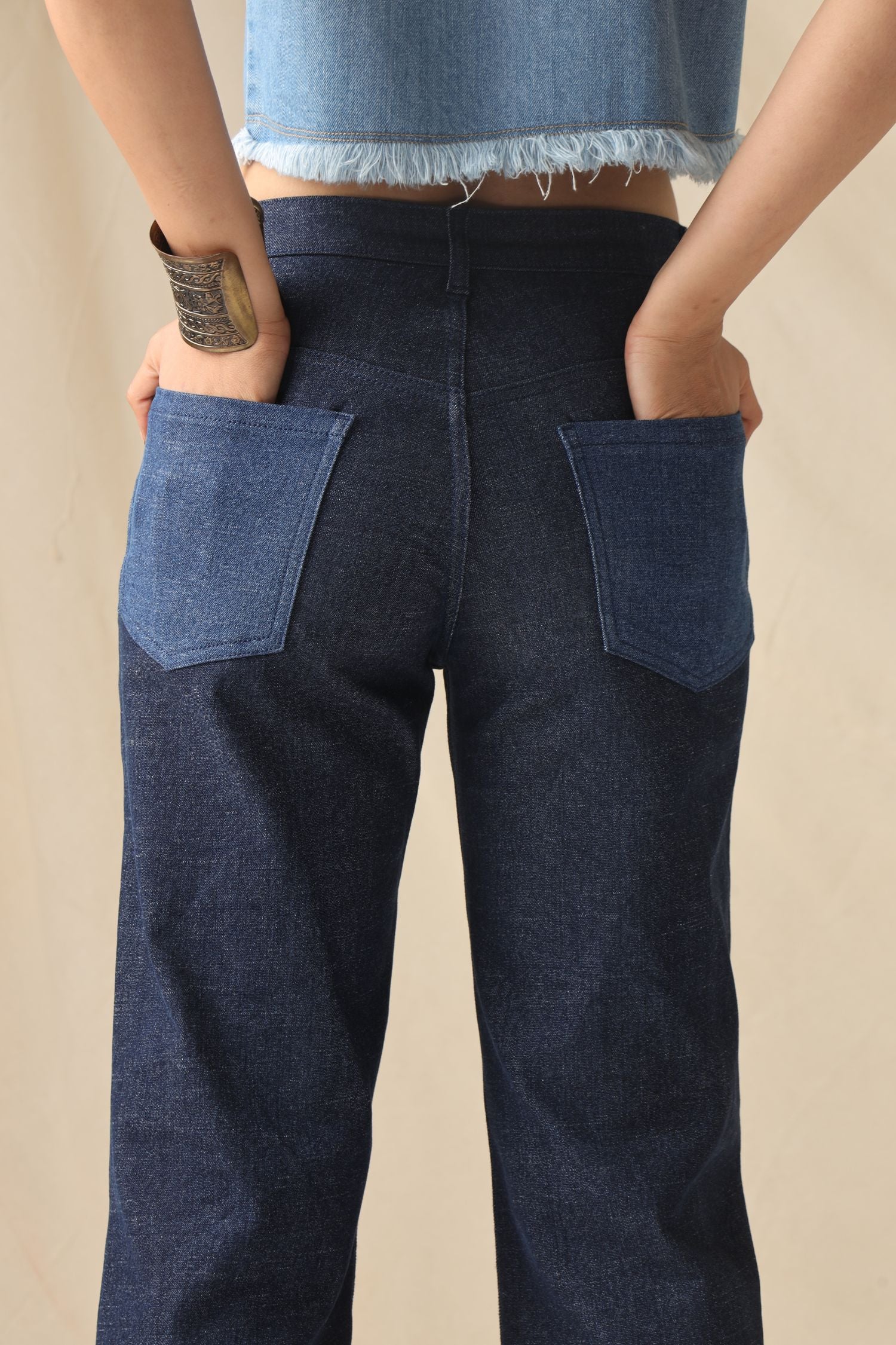 Relaxed Fit Wide Leg Denim