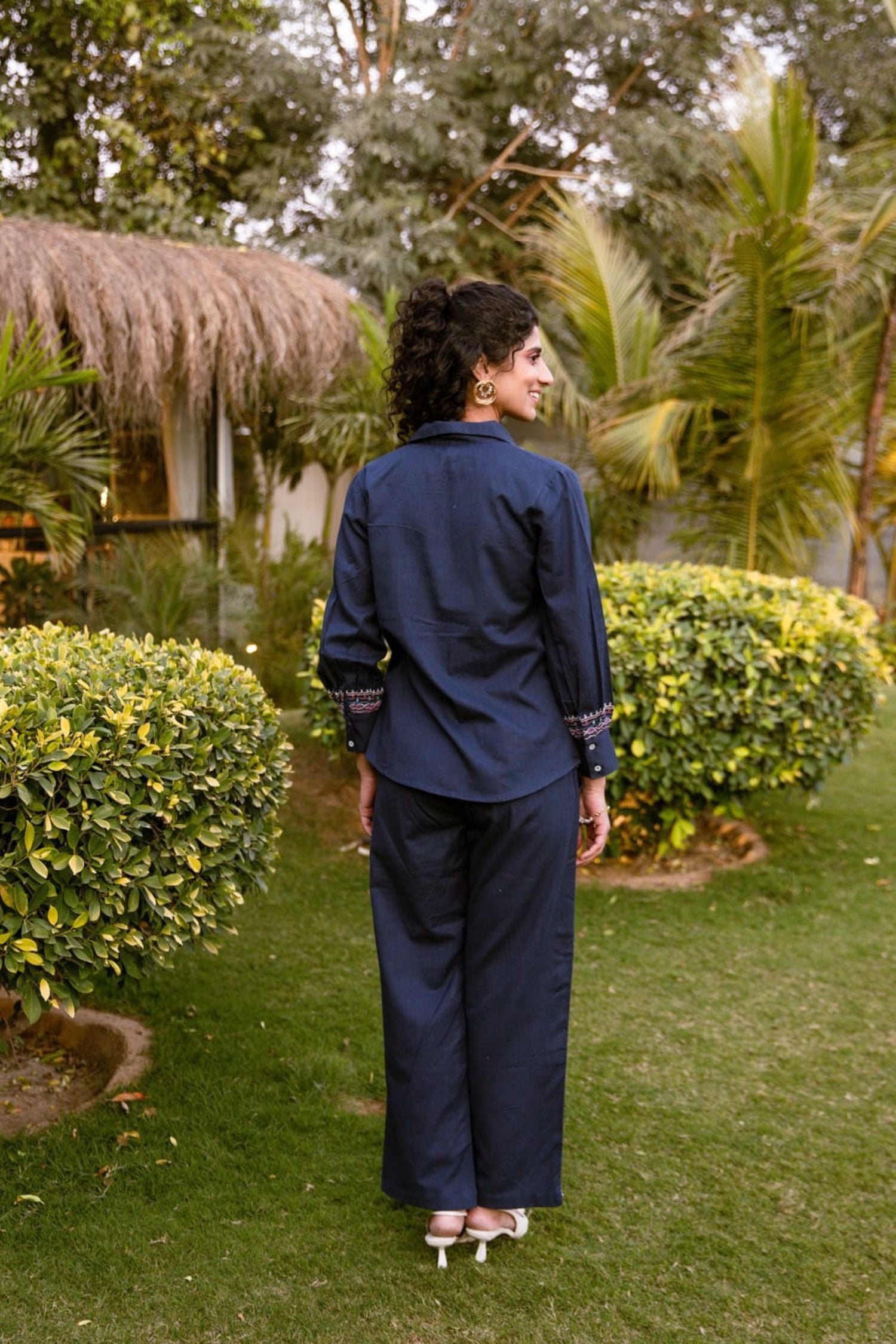 Navy Blue Grace Co-Ord Set