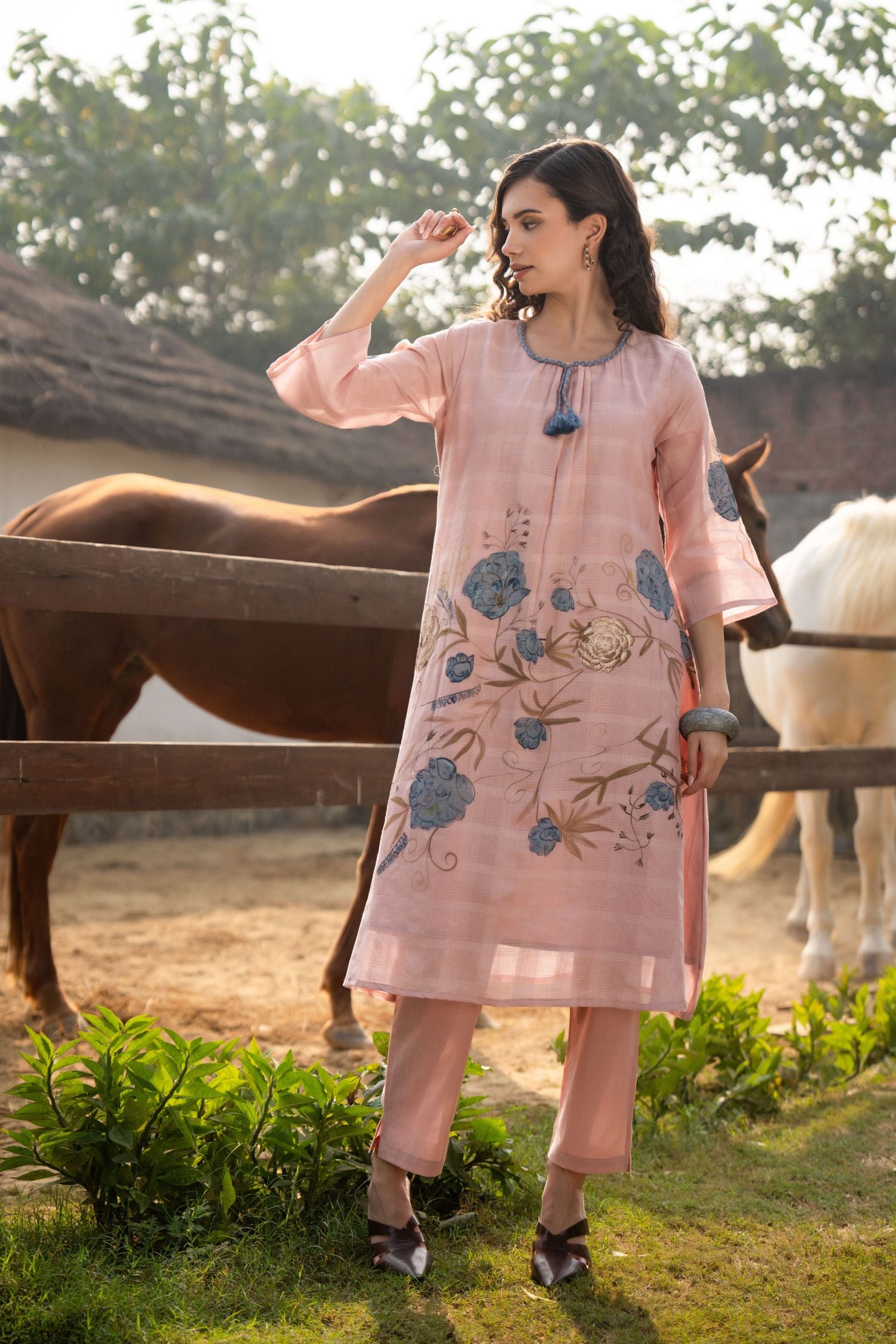 Pink Blossom Print Co-ord Set