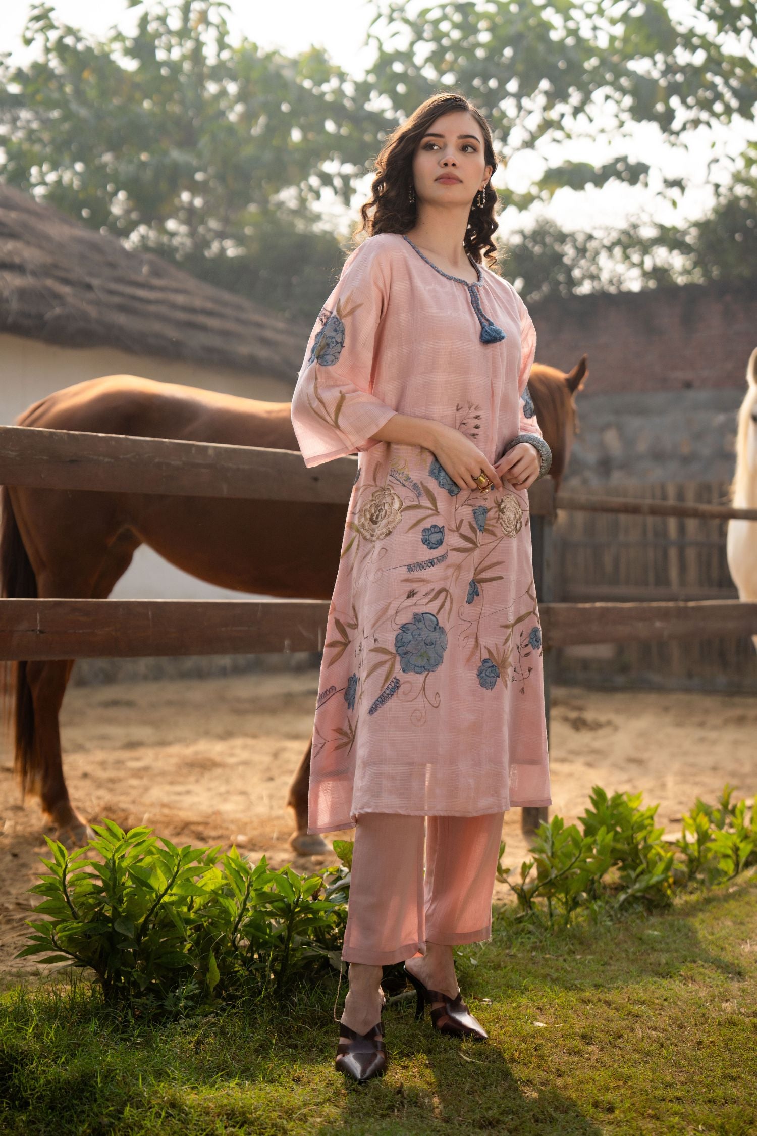 Pink Blossom Print Co-ord Set