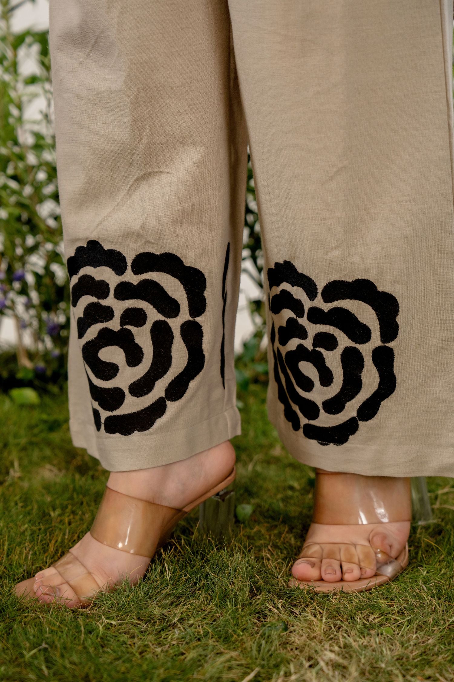 Coffee Craft Cord Set With Design On Pant