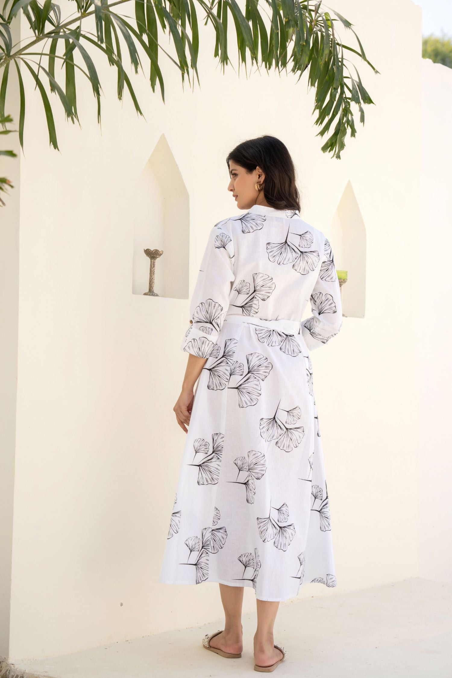 Symmetry Chic White Dress