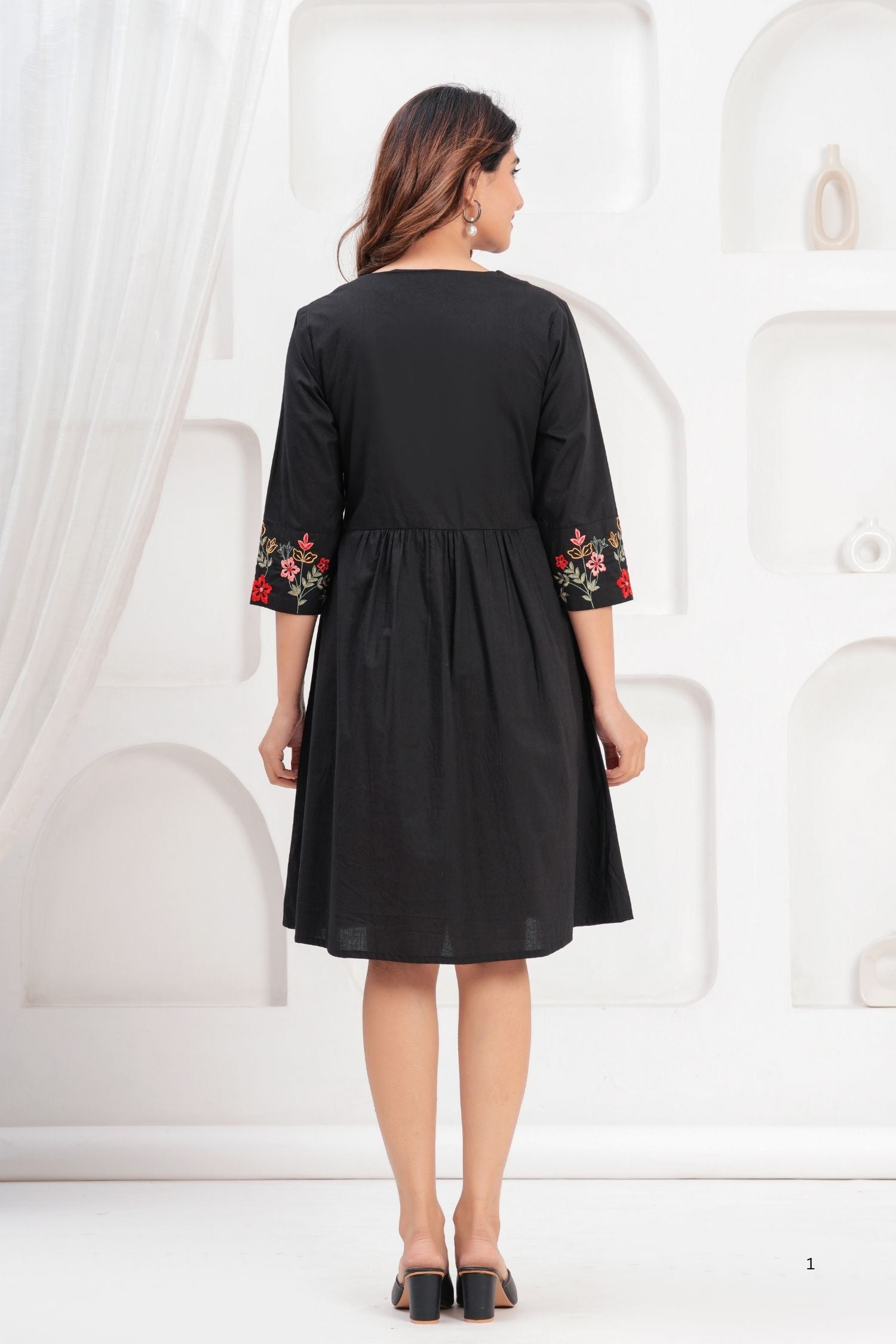 Freyaa Black Bloom Tunic