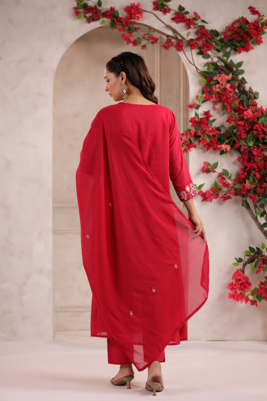 Rani Elegance Hand worked Suit with Dupatta