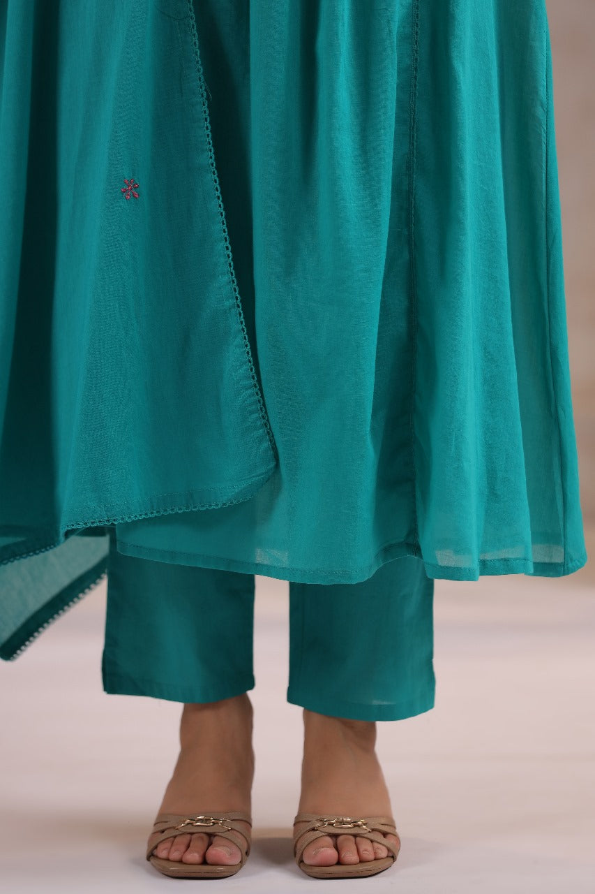 Rama Elegance Handworked A-Line Suit with Dupatta