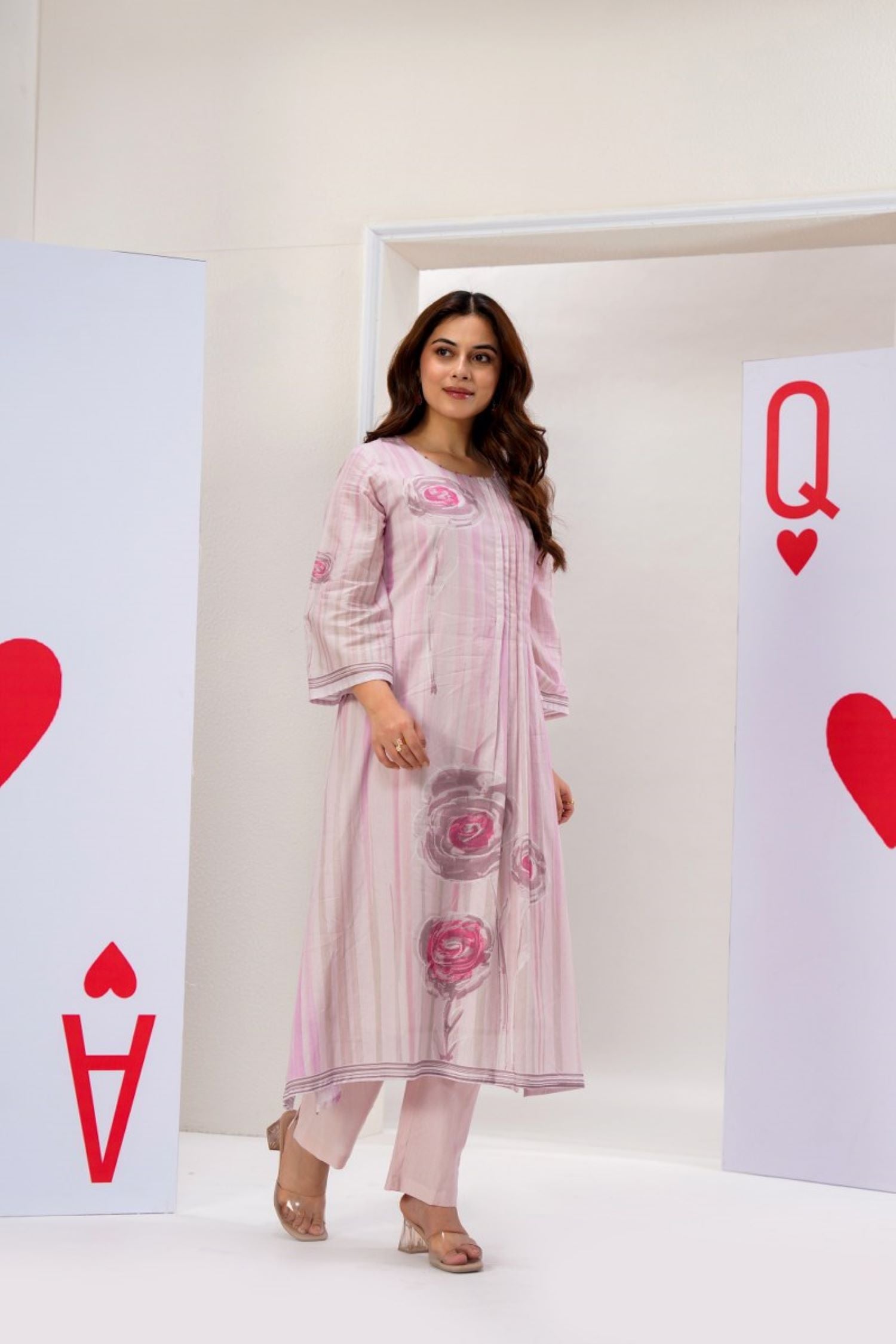 Pink Cotton Co-ord Set