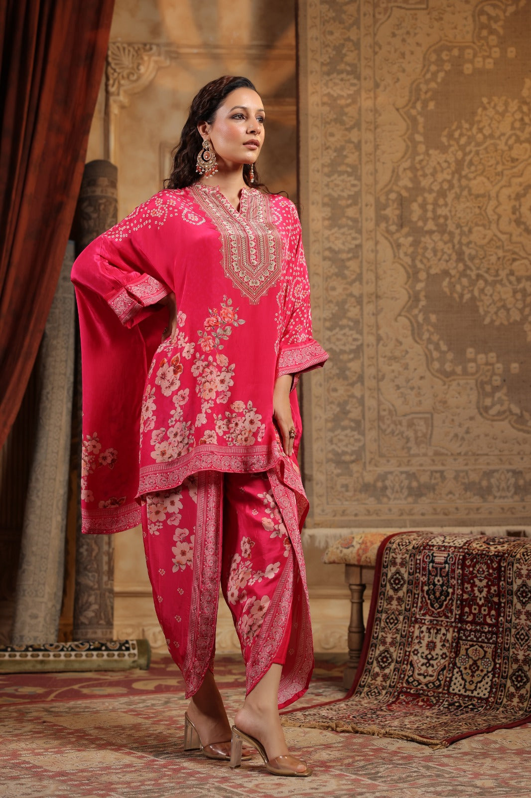 Rani Royale Embroidered High-Low Dhoti Cord Set