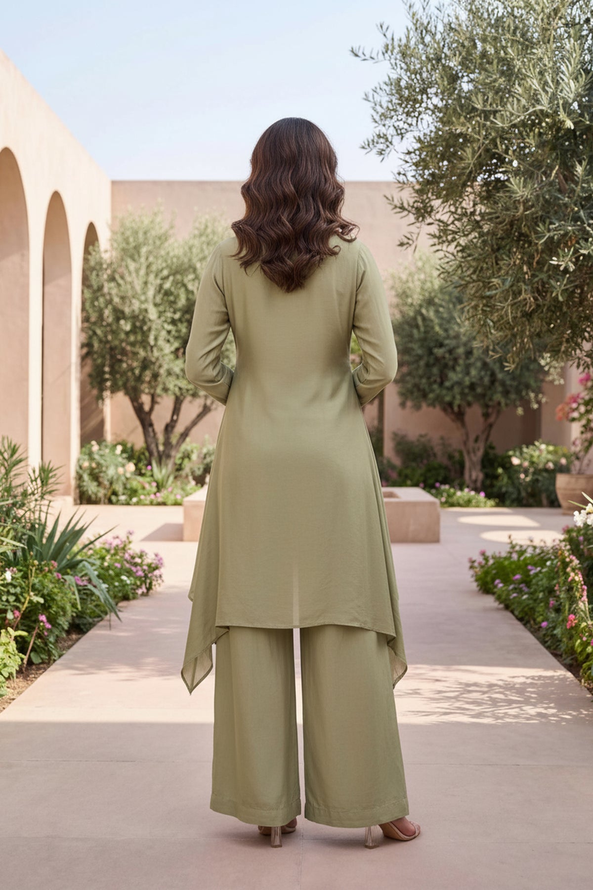 Sage Green Asymmetric Coord Set