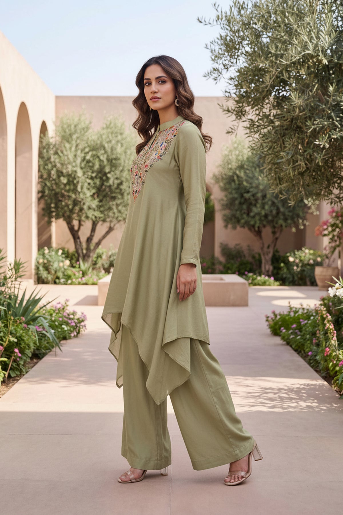 Sage Green Asymmetric Coord Set