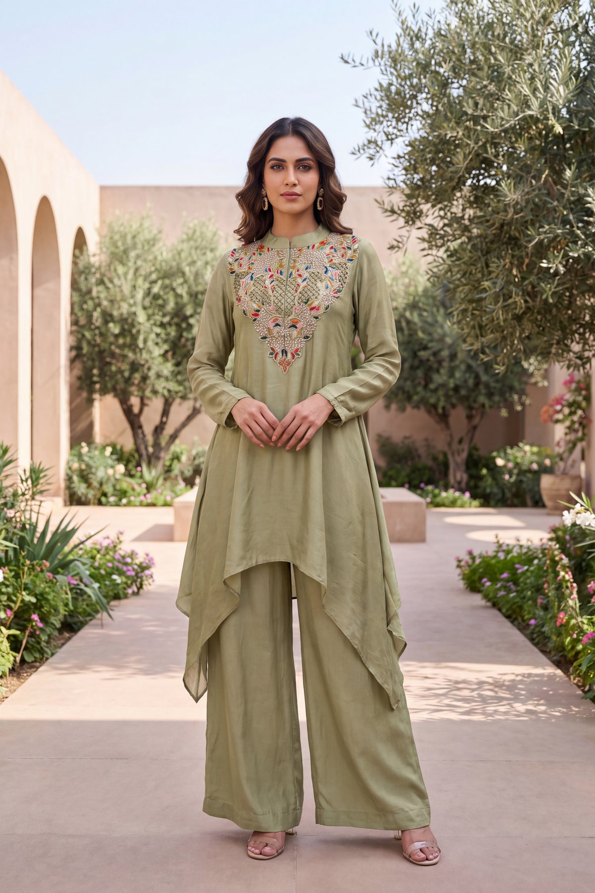 Sage Green Asymmetric Coord Set