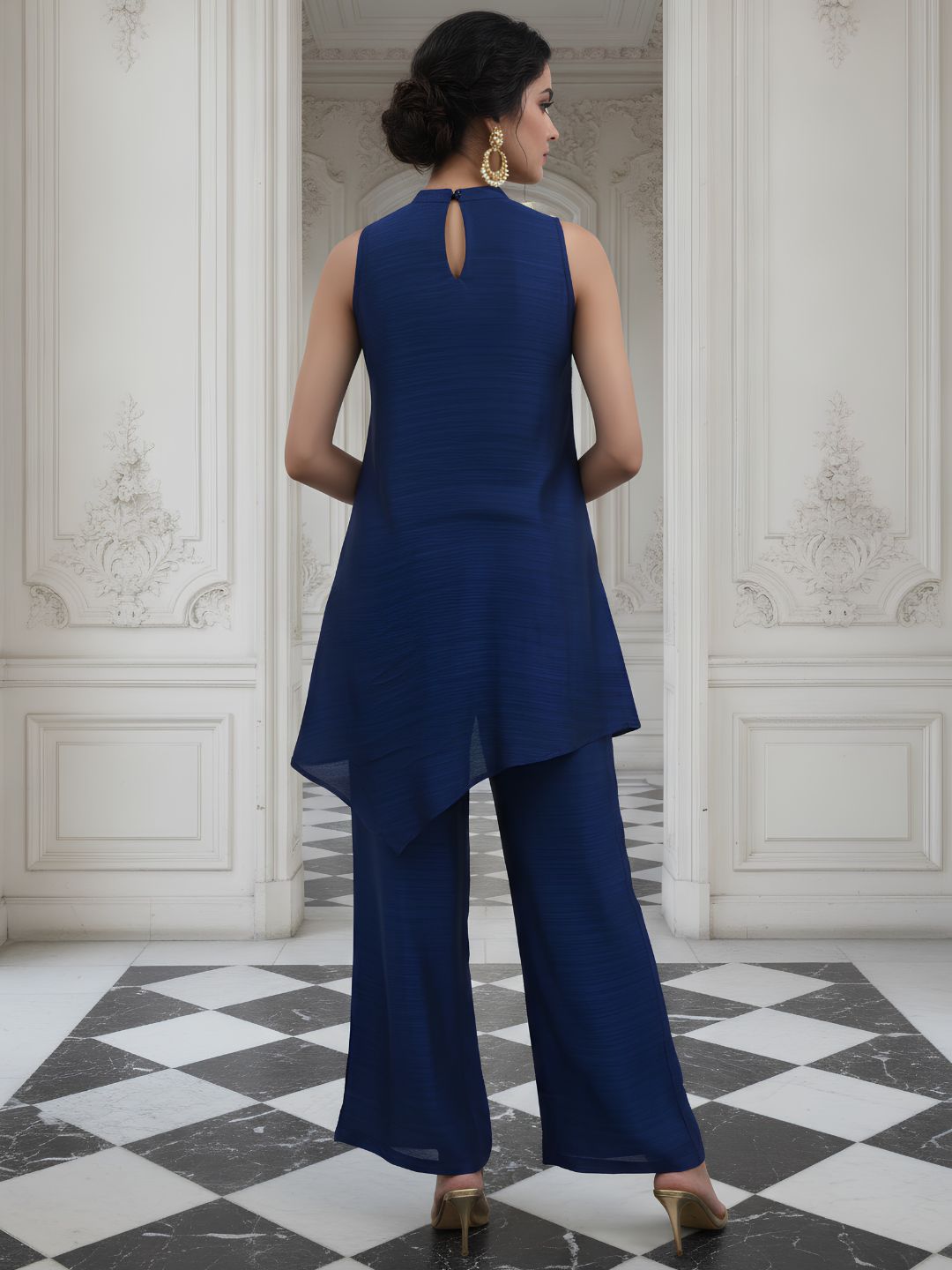 Contemporary Asymmetrical Festive Co-Ord Set