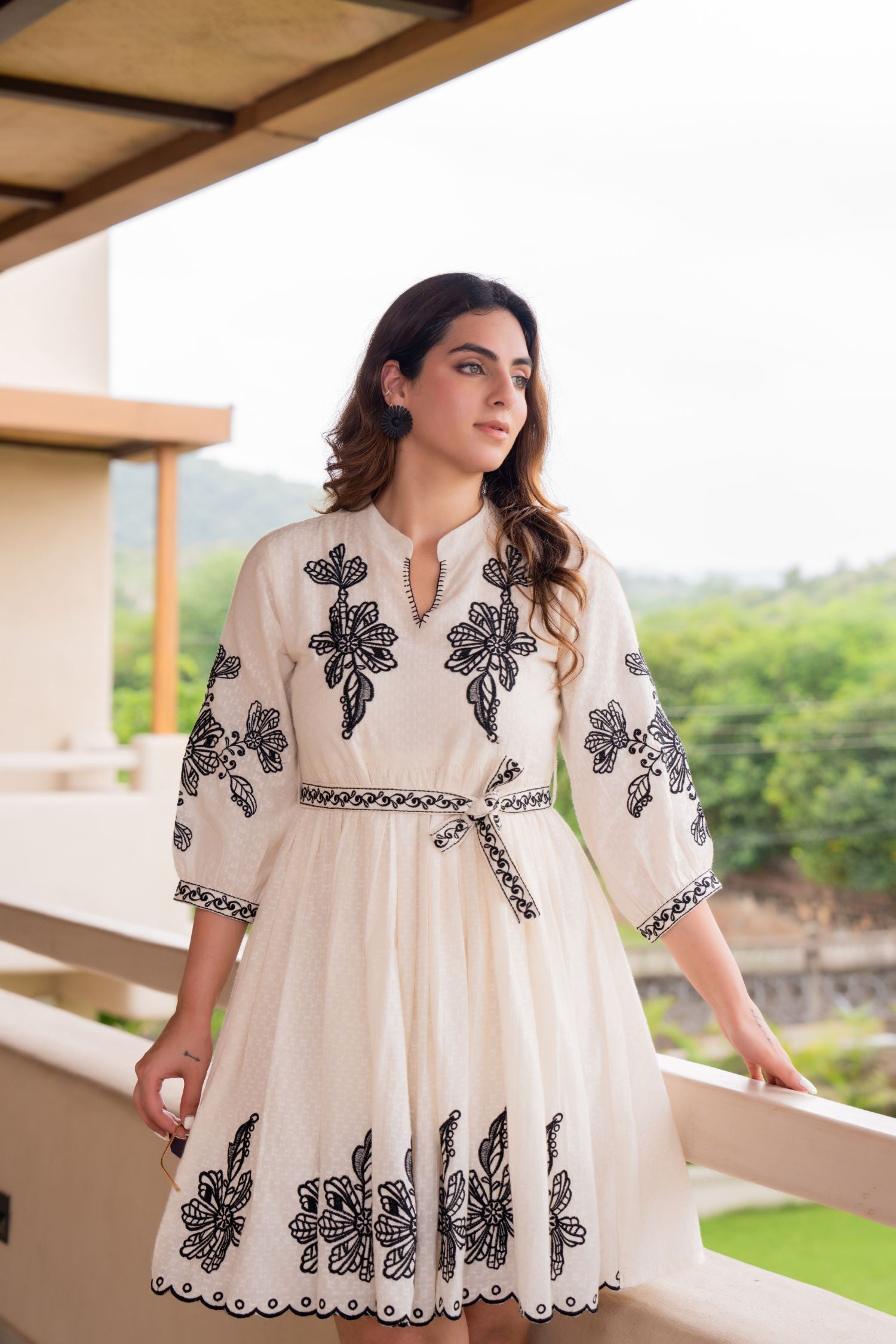The Off-White Embroidered Tunic