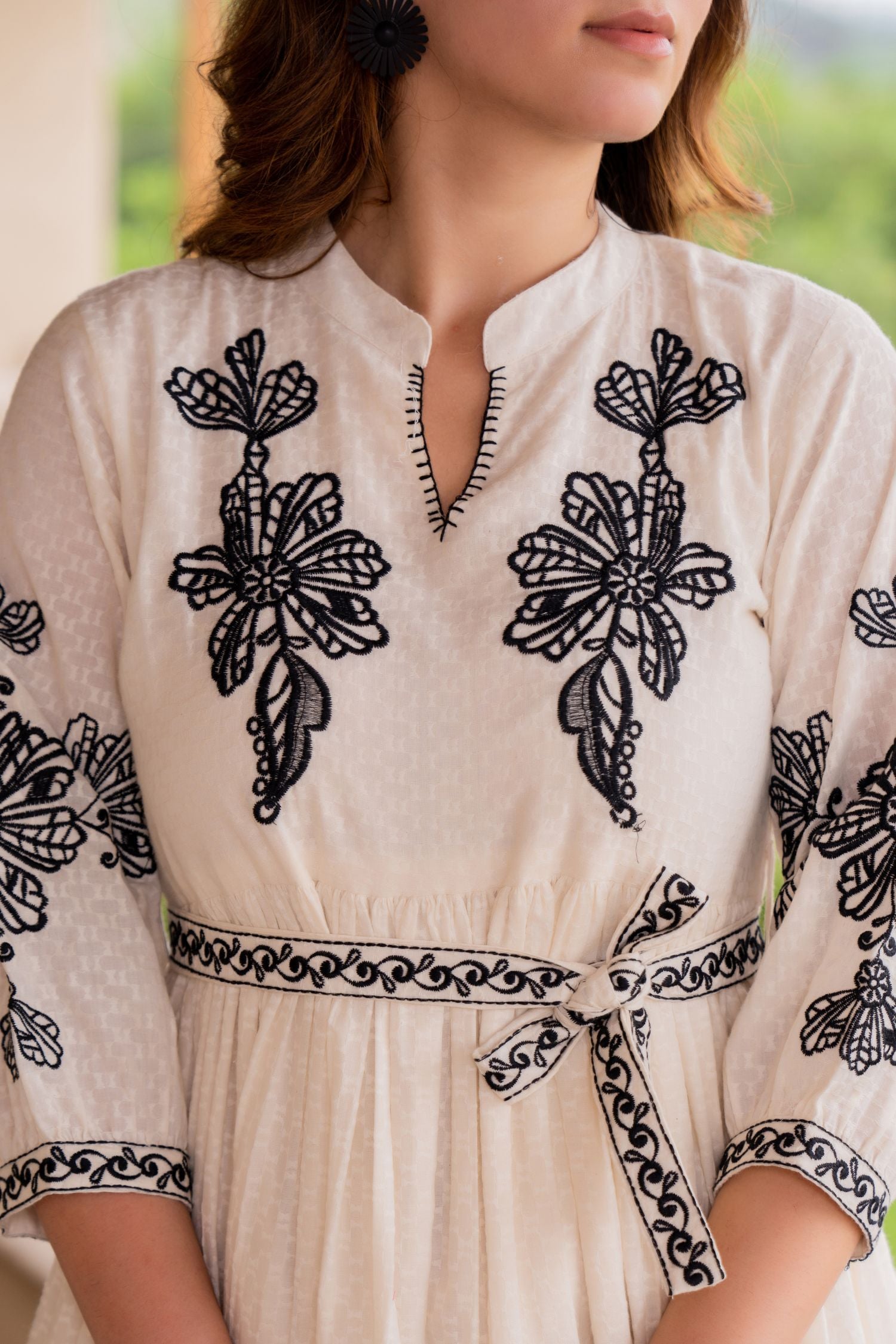 The Off-White Embroidered Tunic