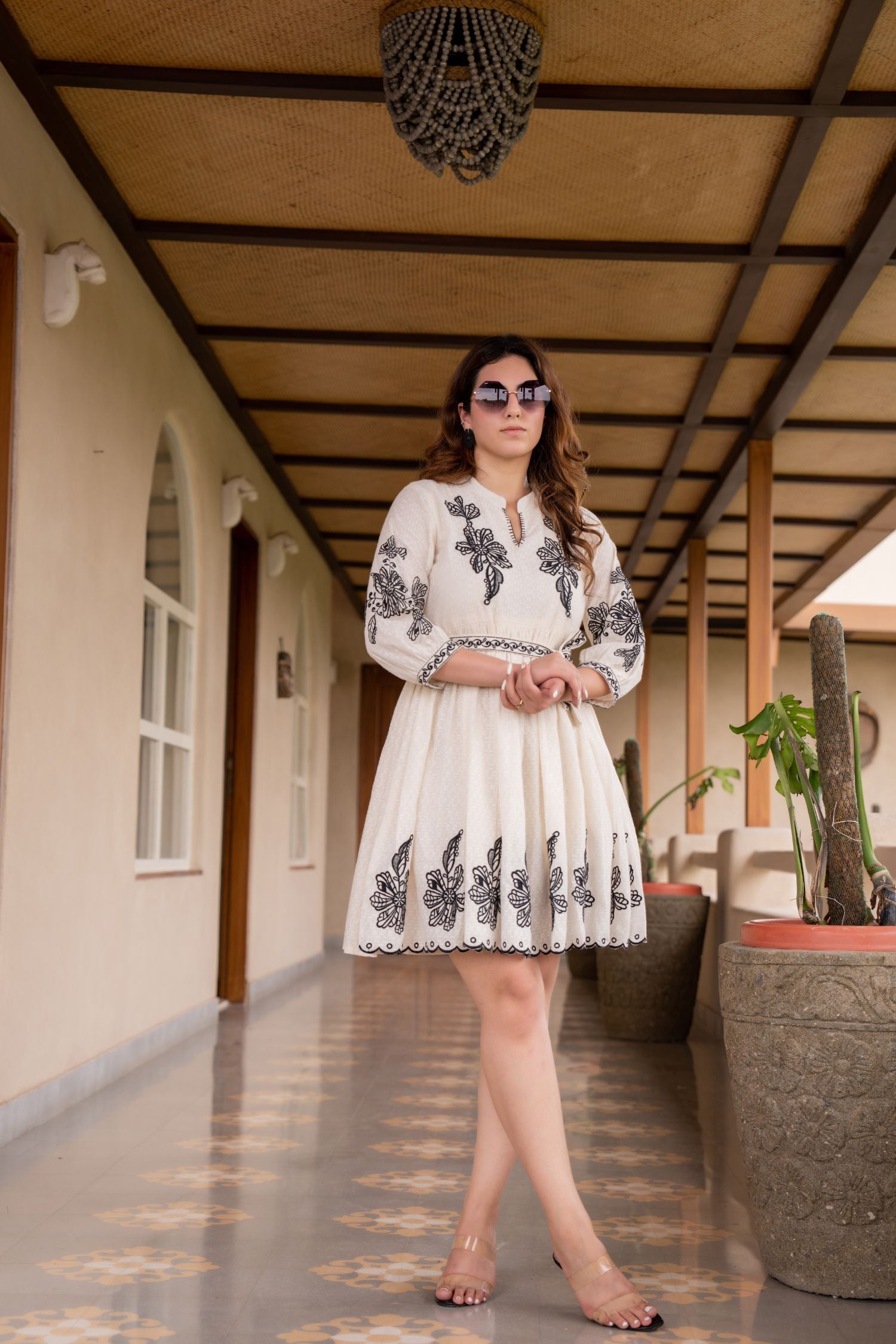 The Off-White Embroidered Tunic