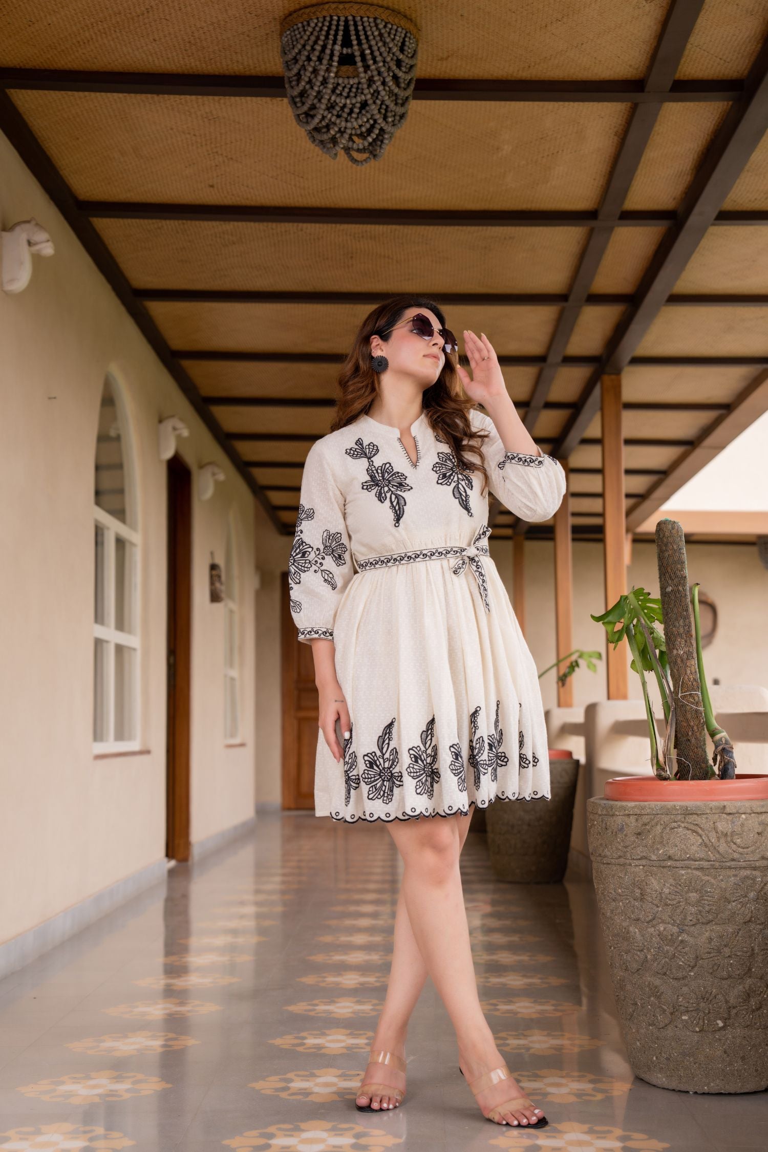 The Off-White Embroidered Tunic