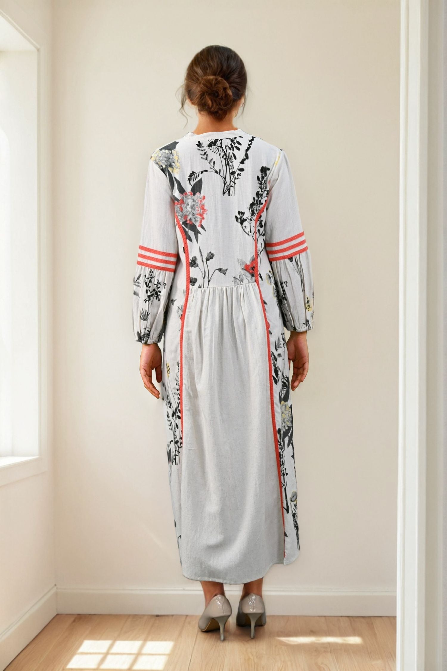 Grey Allure Printed Style Dress