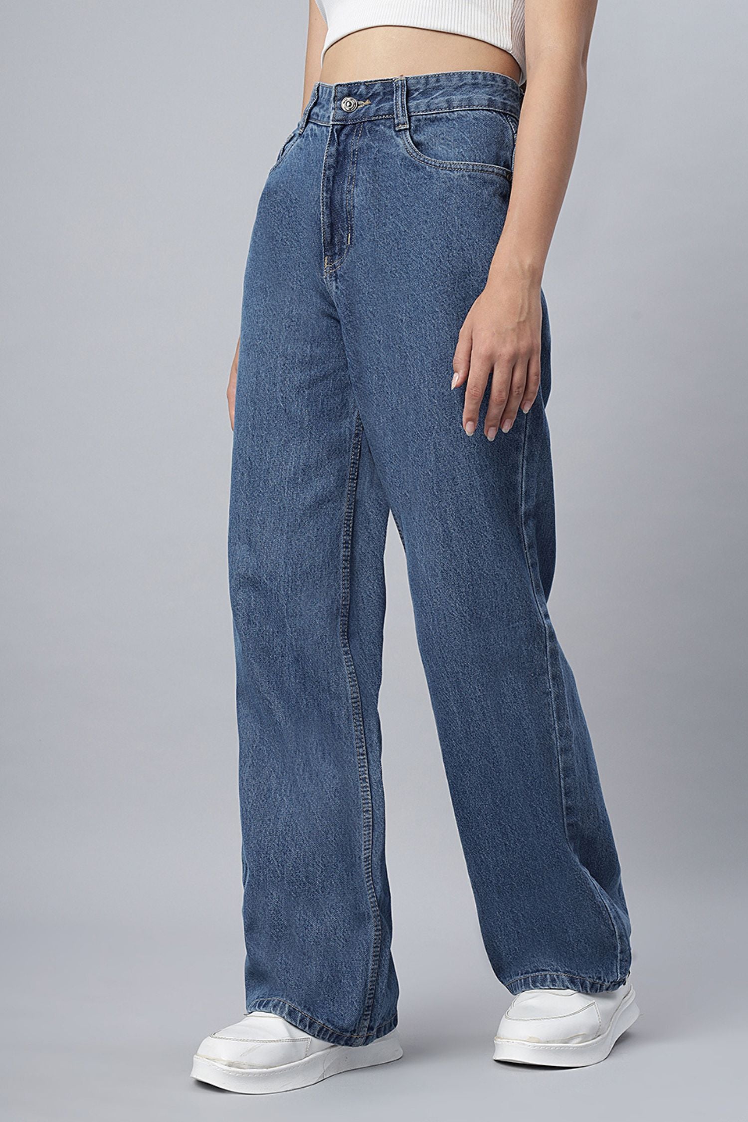 Stone Horizon Straight-Leg Denim Jeans