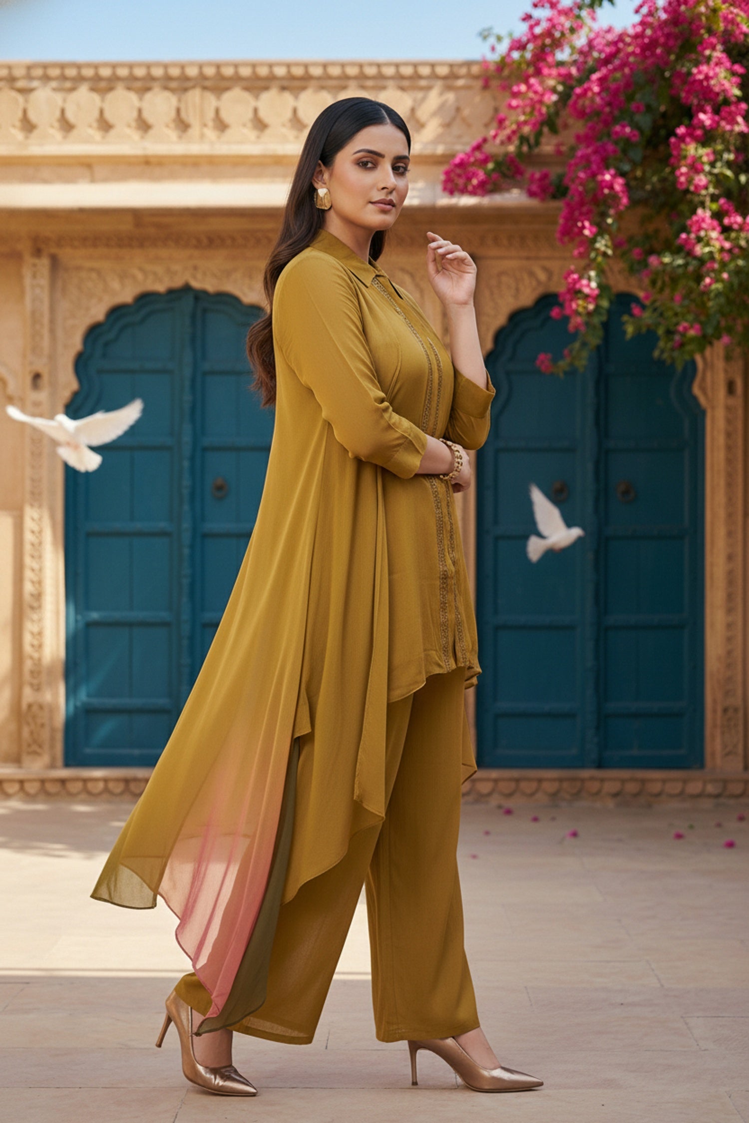 Chic Mustard Chinon Cord Set