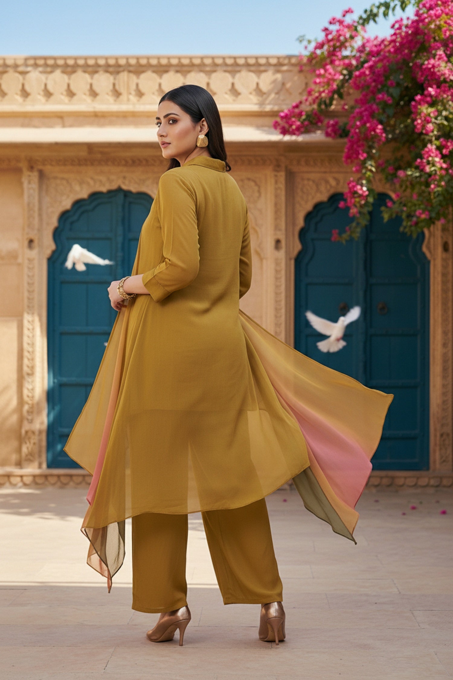 Chic Mustard Chinon Cord Set