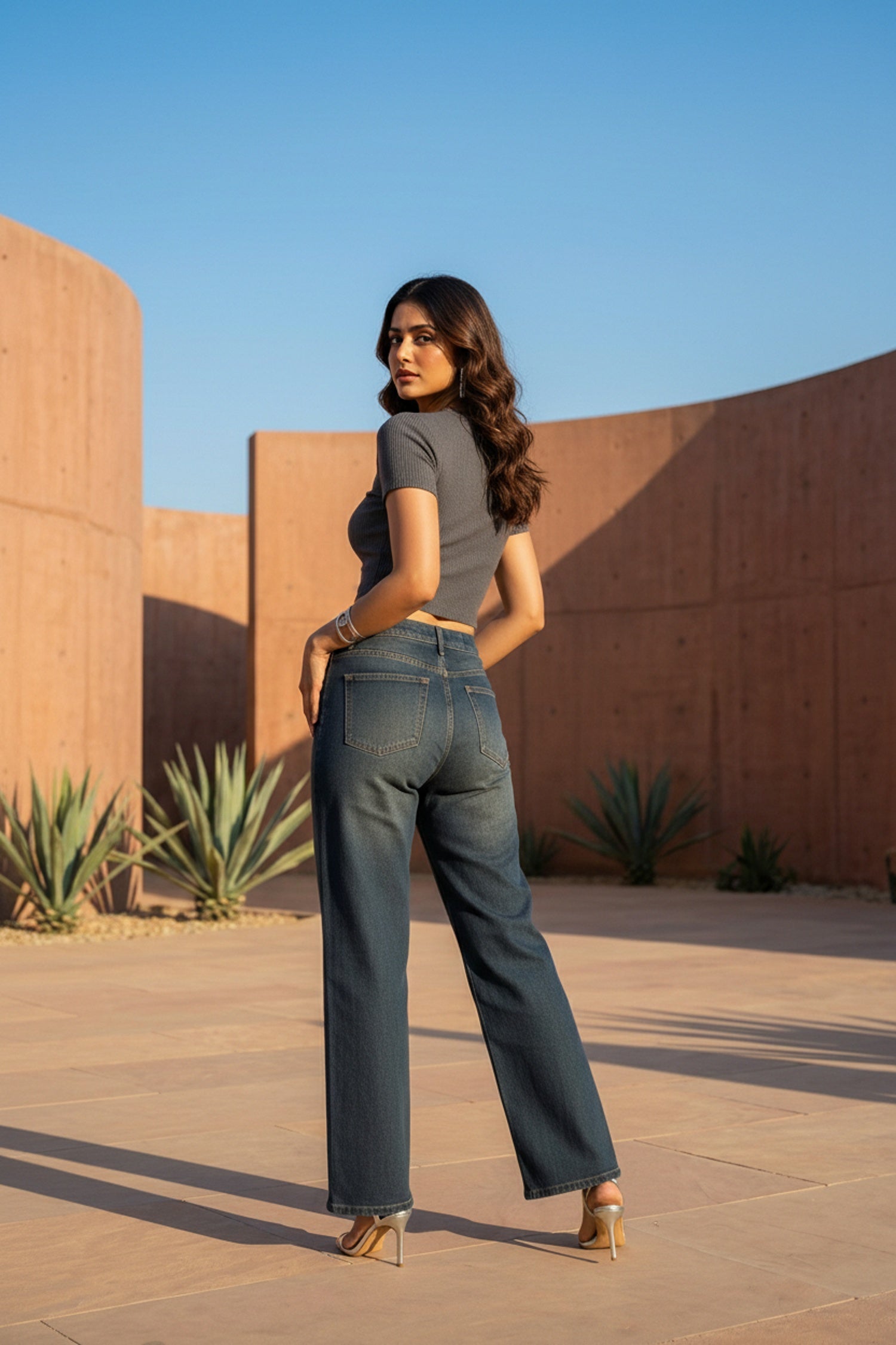 Dark Tint Classic Straight Cut Denim