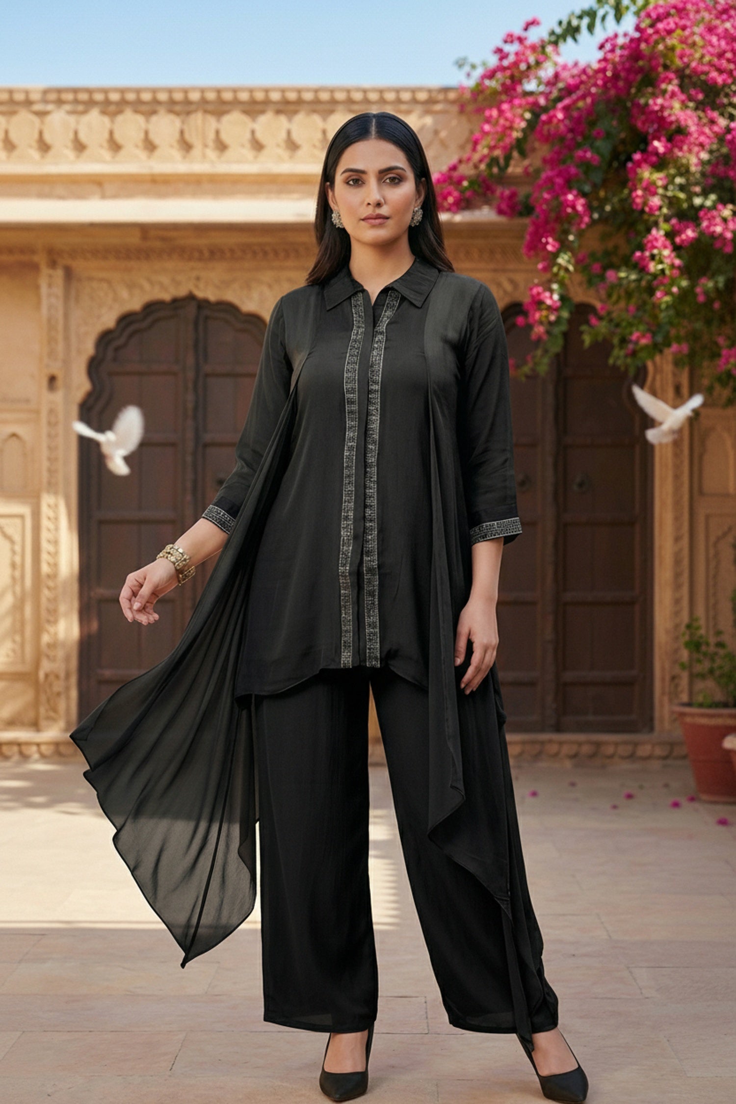 Modern Black Chinon Cord Set