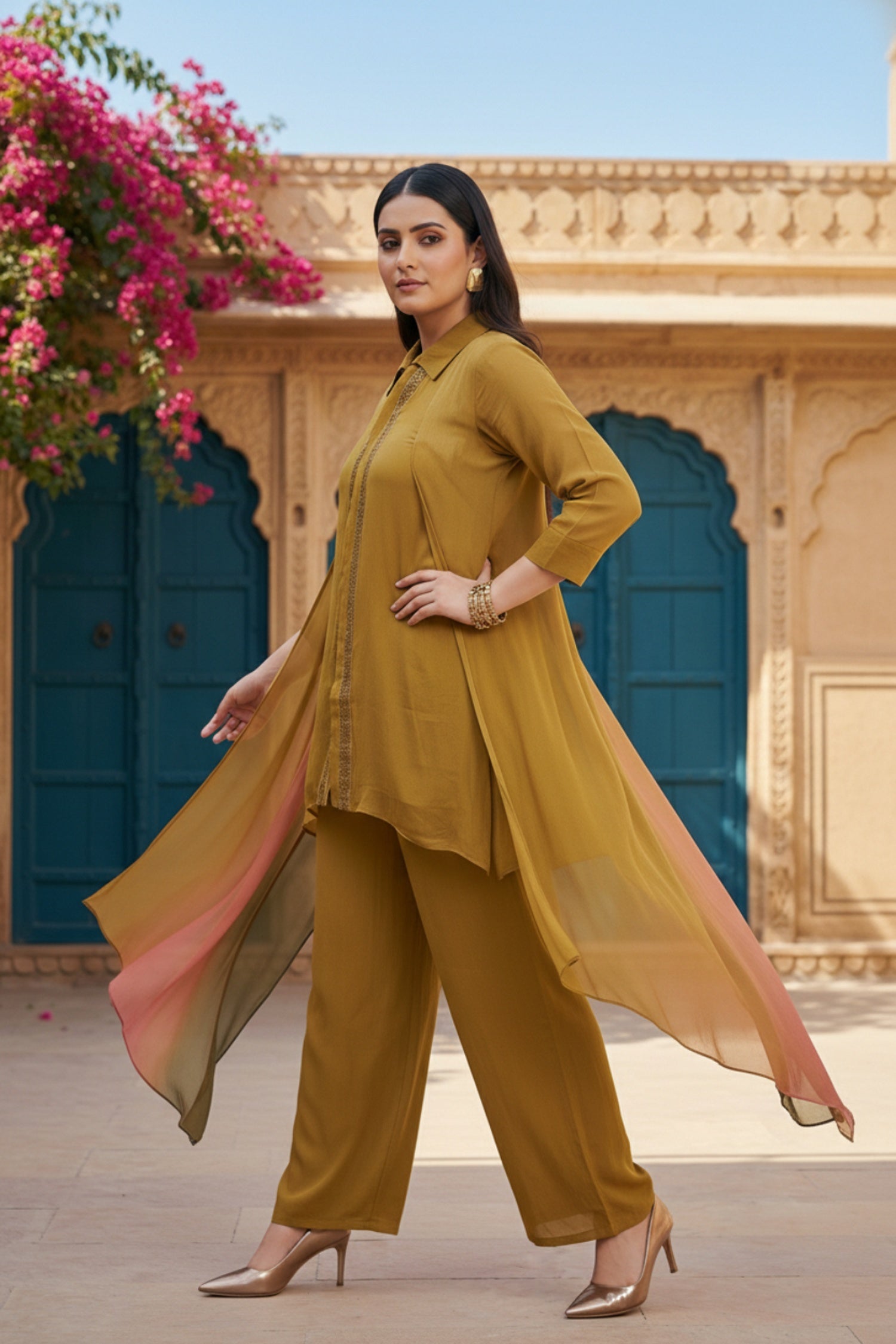 Chic Mustard Chinon Cord Set