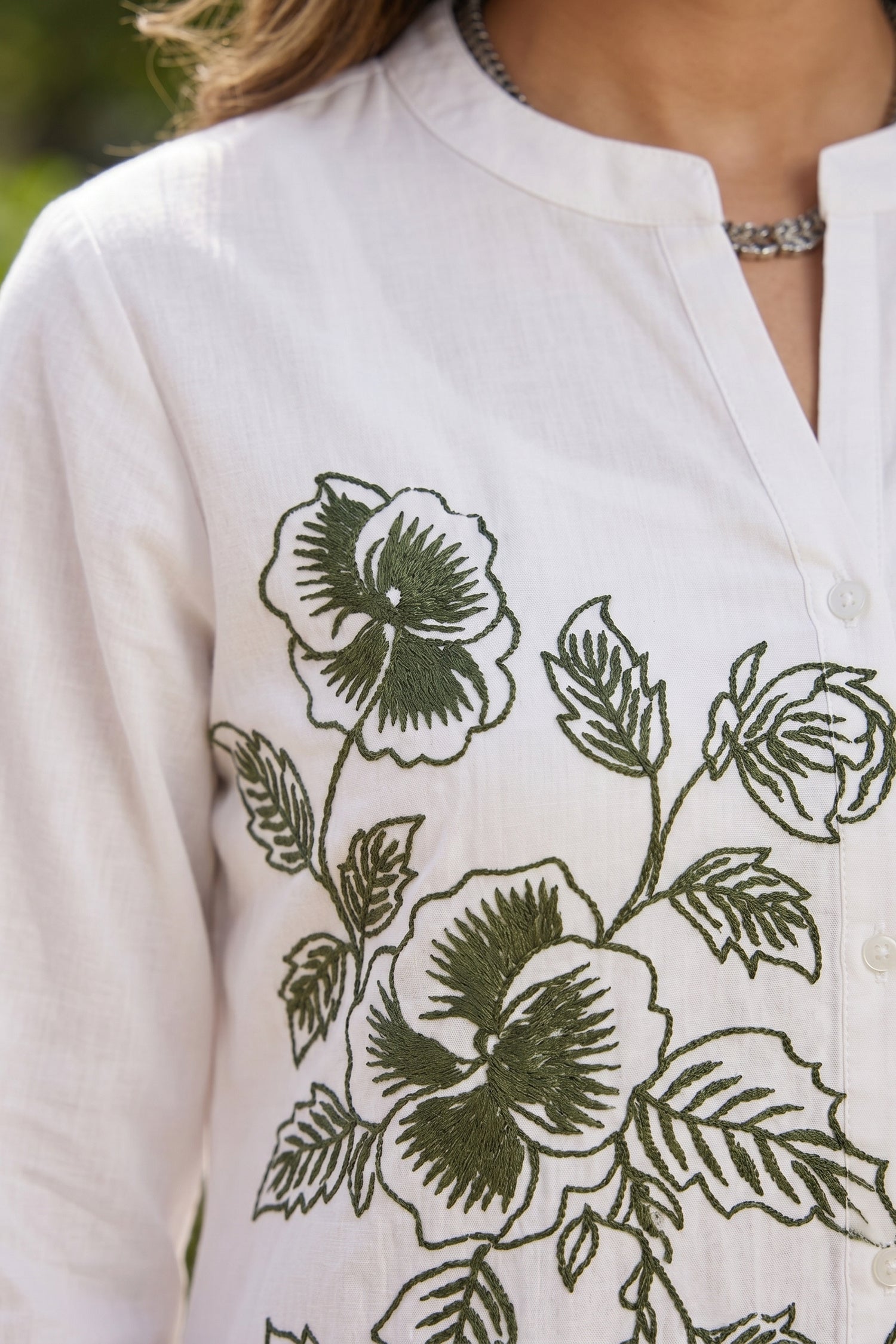 Relaxed Fit White Shirt